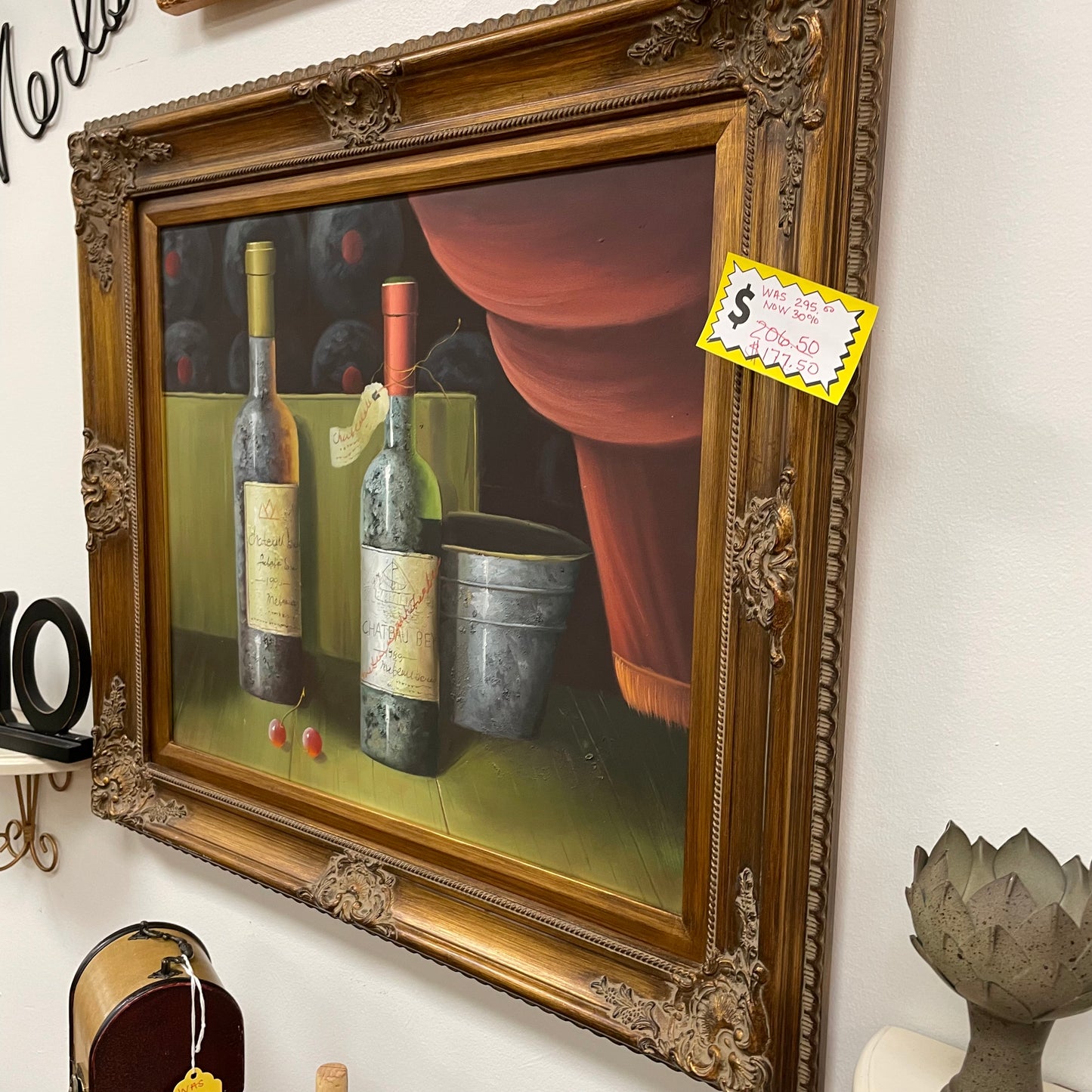 Art - Wine Oil Painting - Large