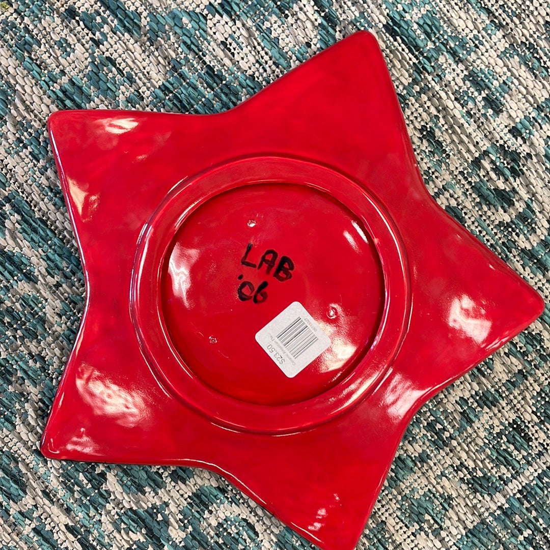 Ceramic American Flag Plates