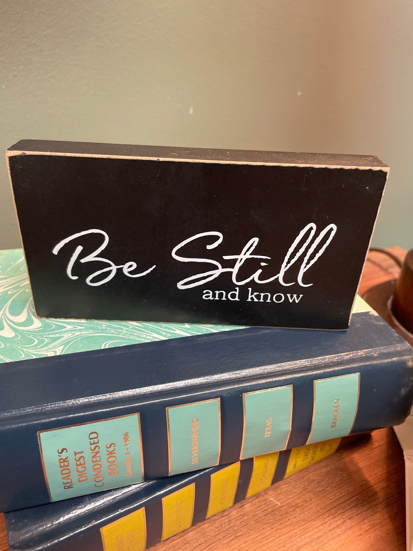 Be Still & Know block