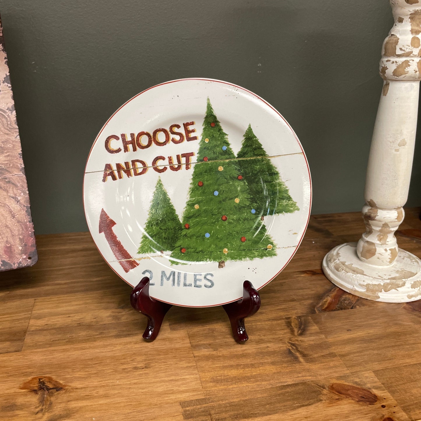 Signs of Christmas Plate - Choose and Cut