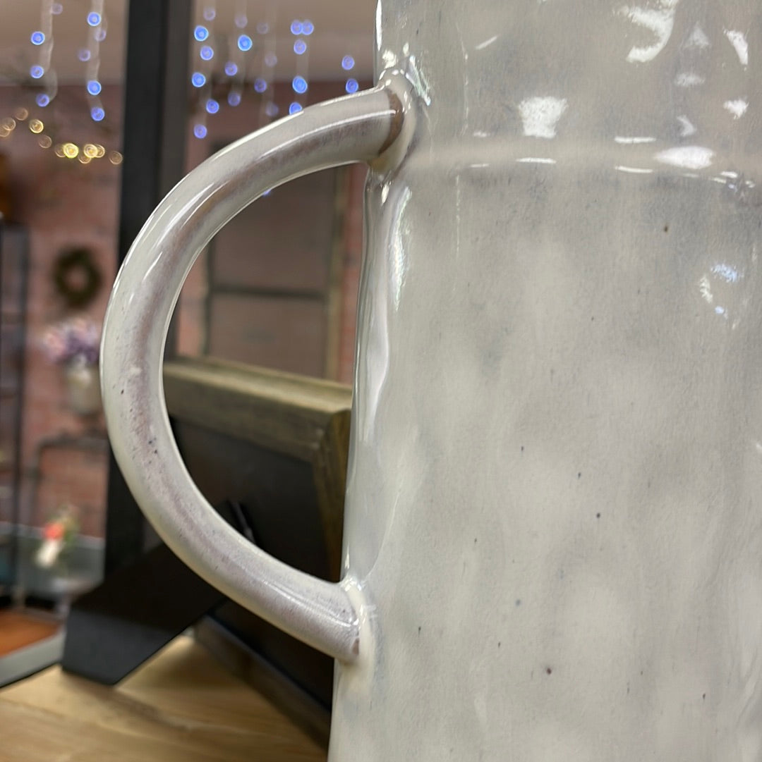 Cream Ceramic Pitcher