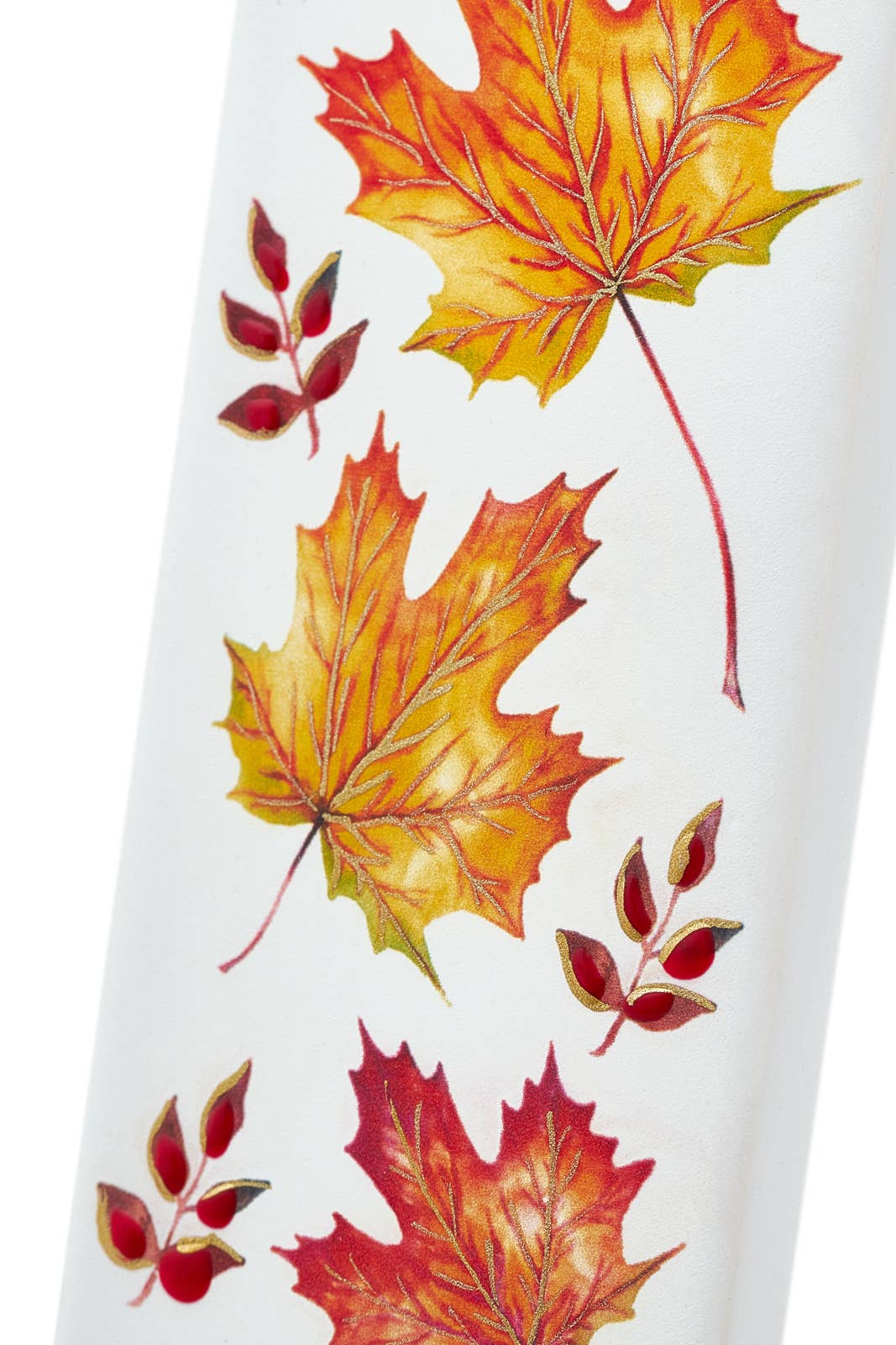 Flat Handmade Candle - Fall Leaves