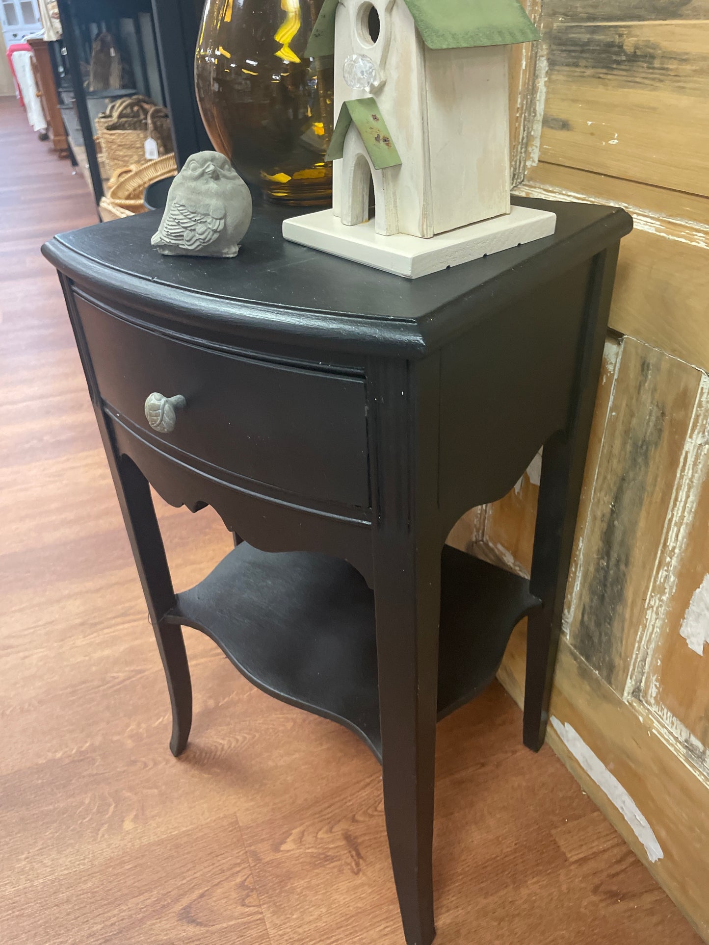 Black/wood Side table