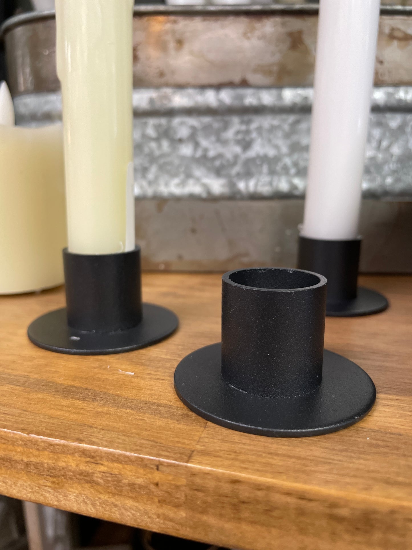 Taper Holder - black round
