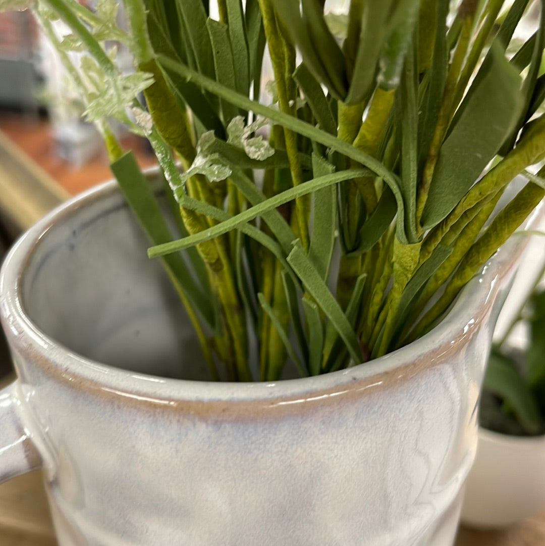 Cream Ceramic Pitcher