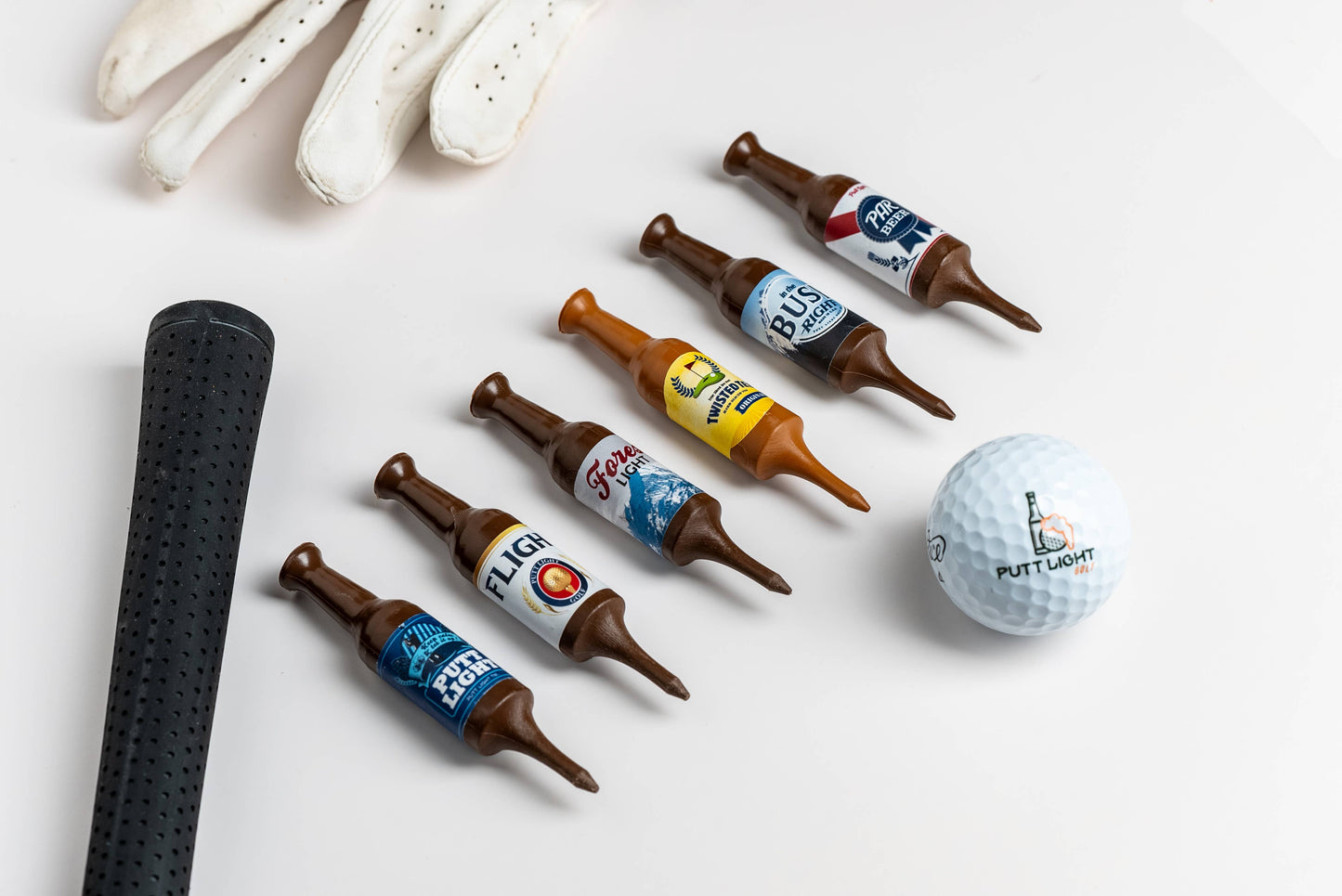 Beer Bottle Golf Tees: Variety Pack #1