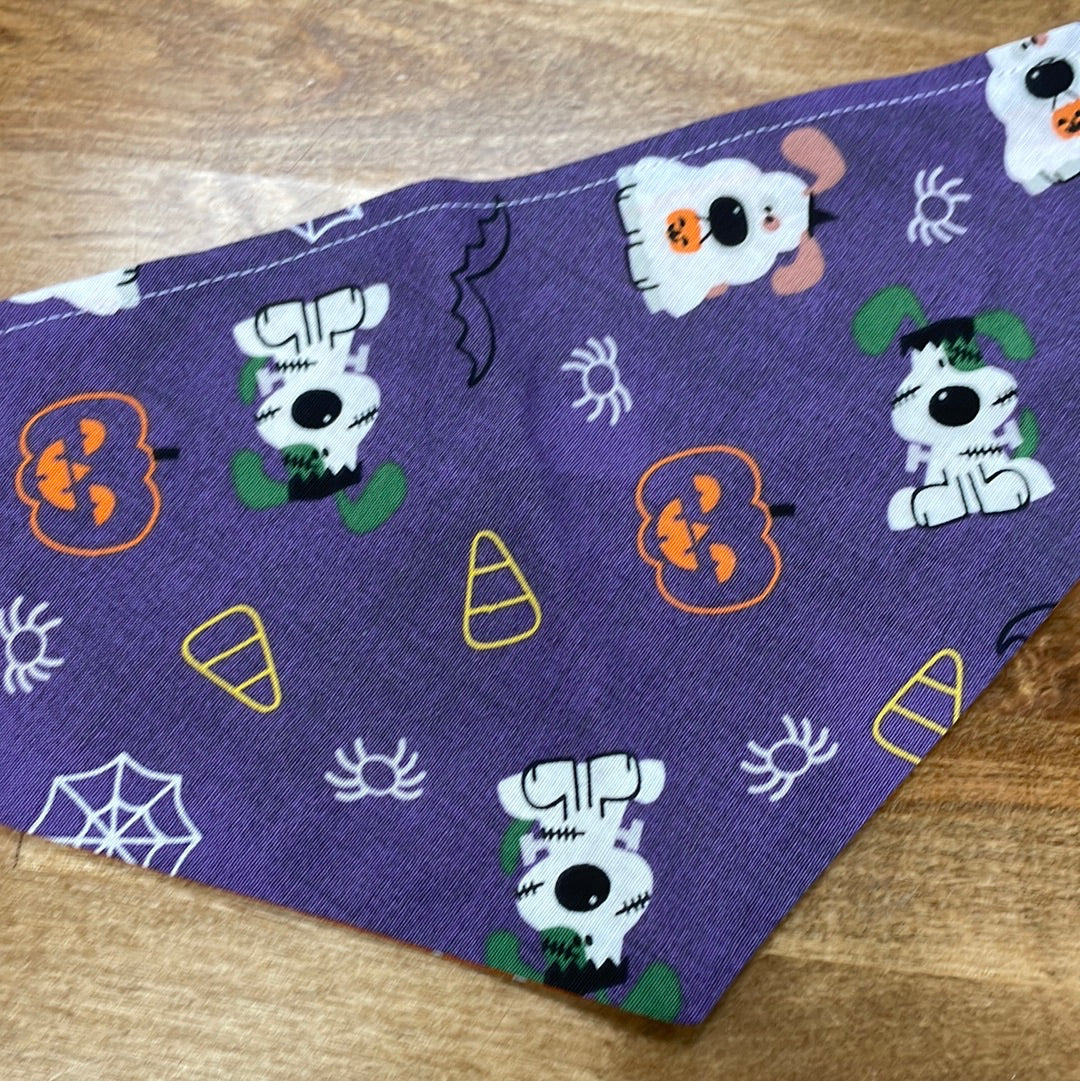 Purple Dog Halloween - Polka Dot