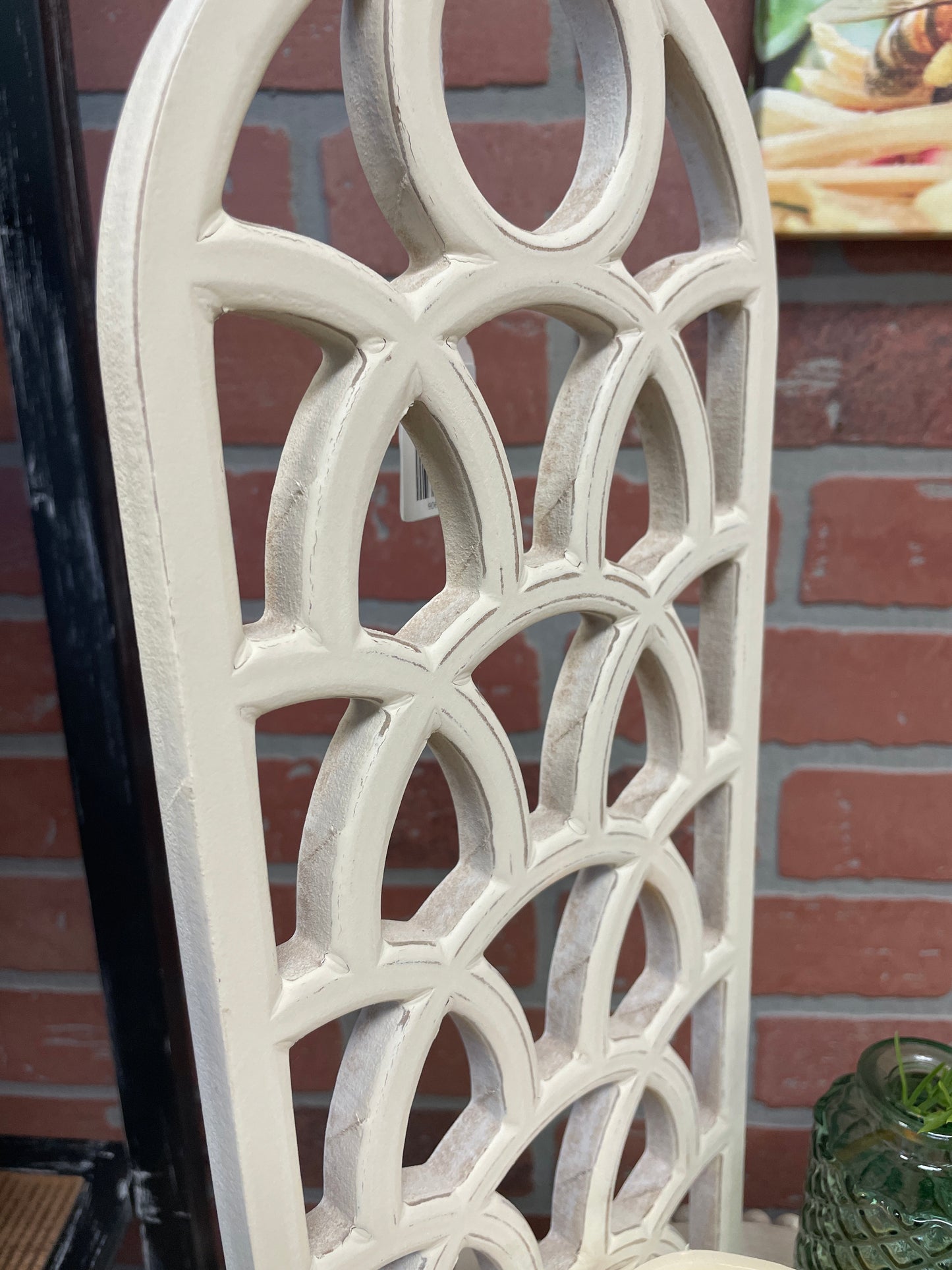 White Scroll Sconce Candleholder