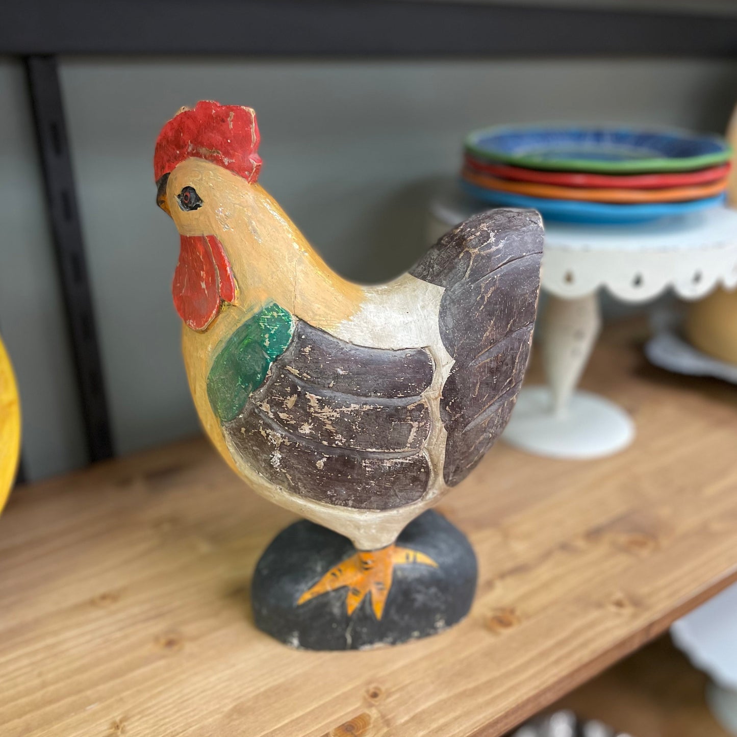Wooden Hen - Red