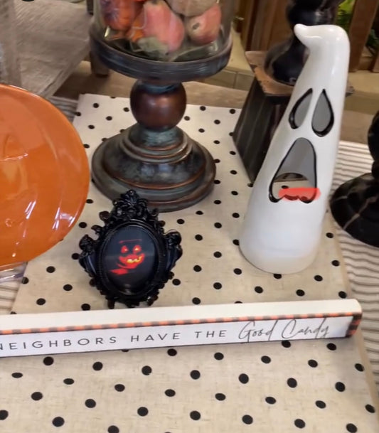 Ceramic Ghost - candle holder