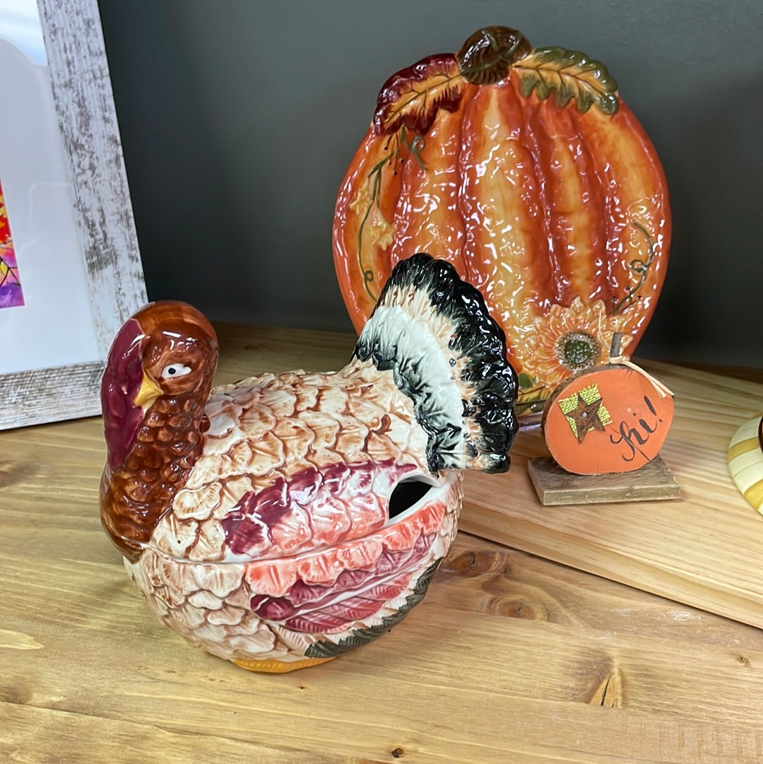 Turkey Lidded Bowl