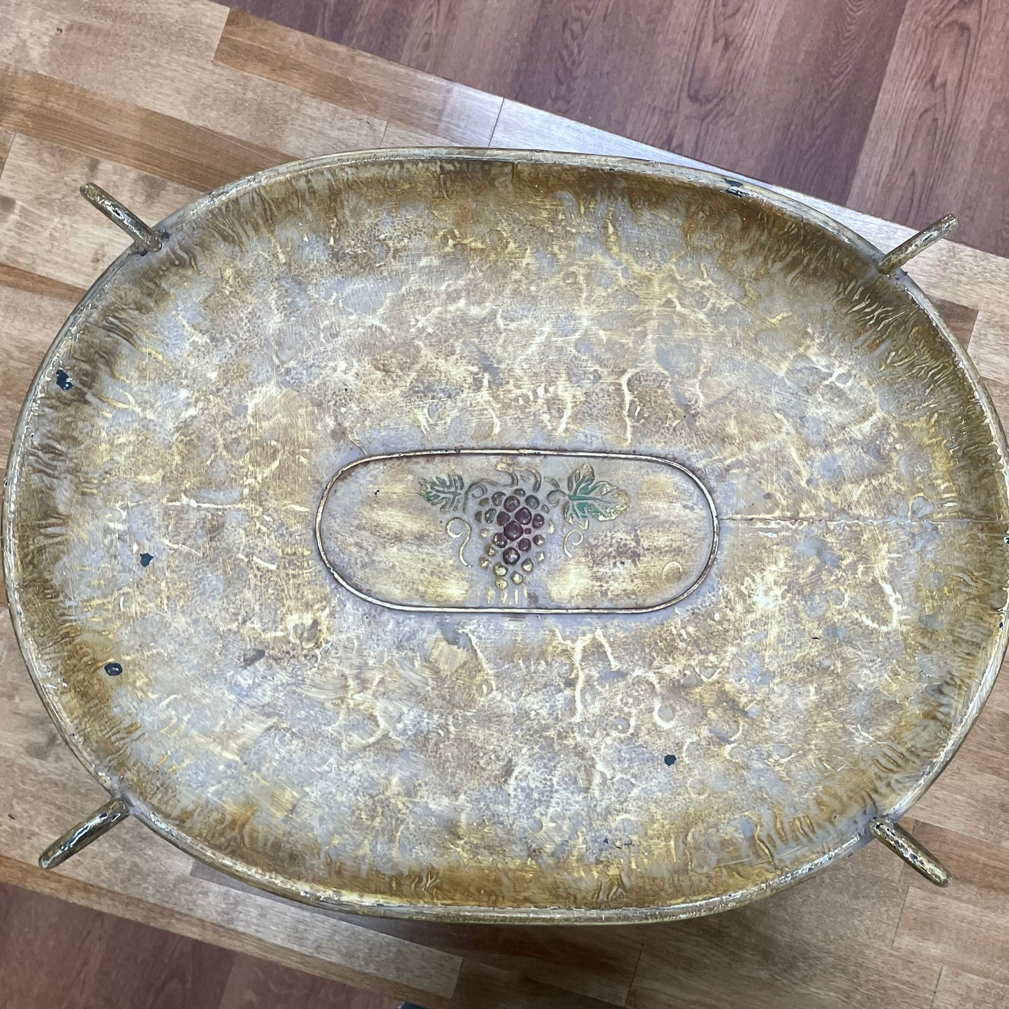 Mediterrean Grape Footed Tray
