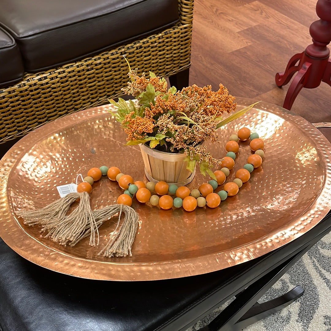 Fall Beads w/Tassel