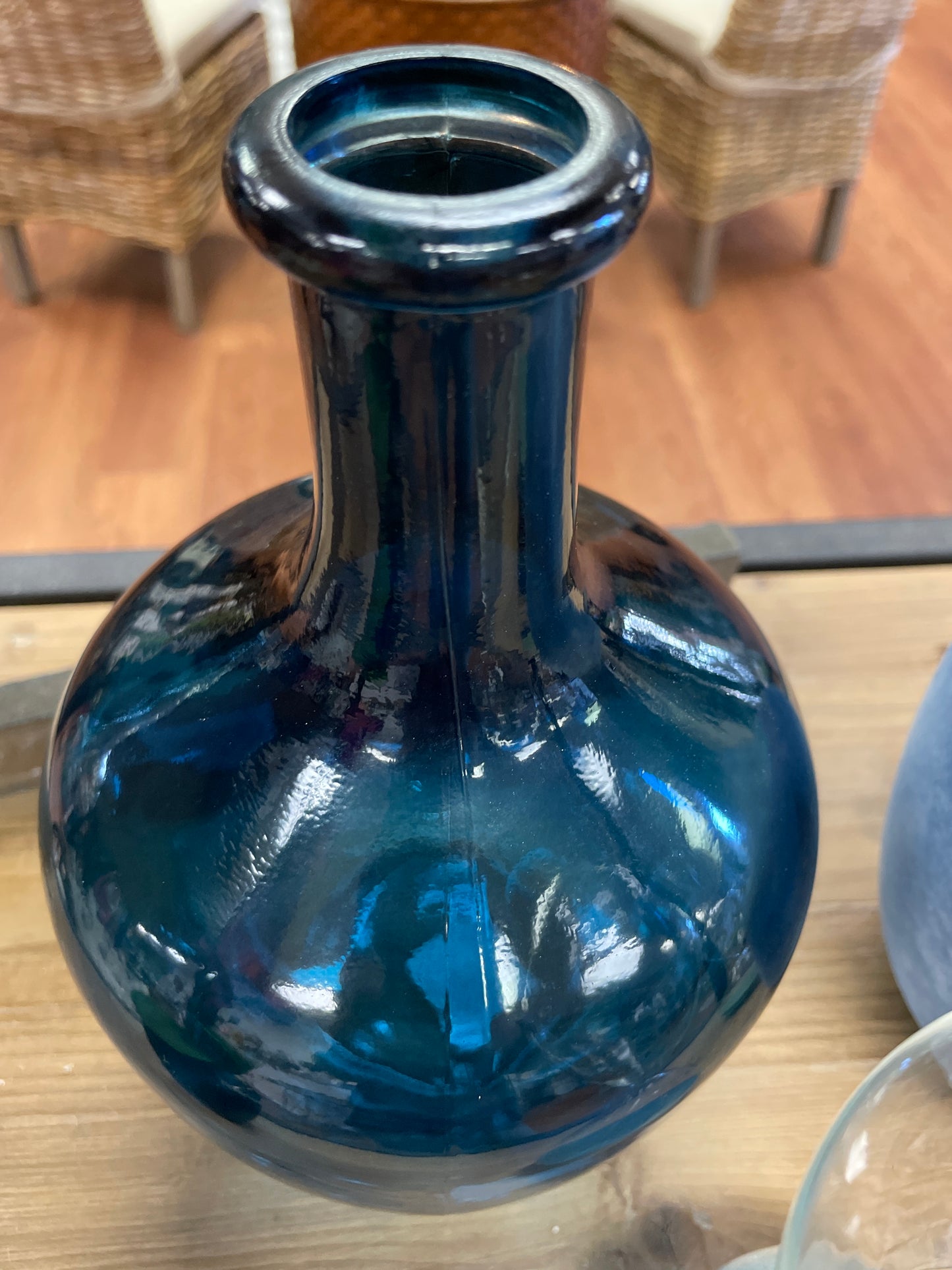 Blue Glass Vase
