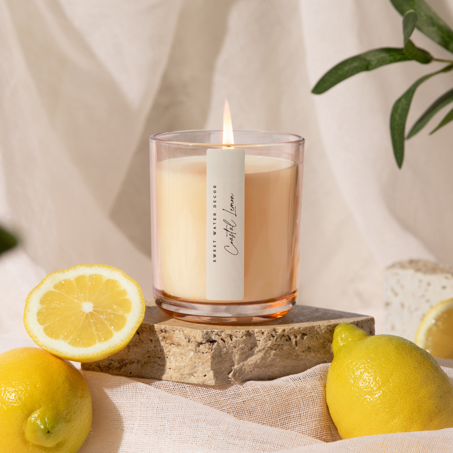 *NEW* Coastal Lemon 12 oz Candle - Home Decor and Gifts