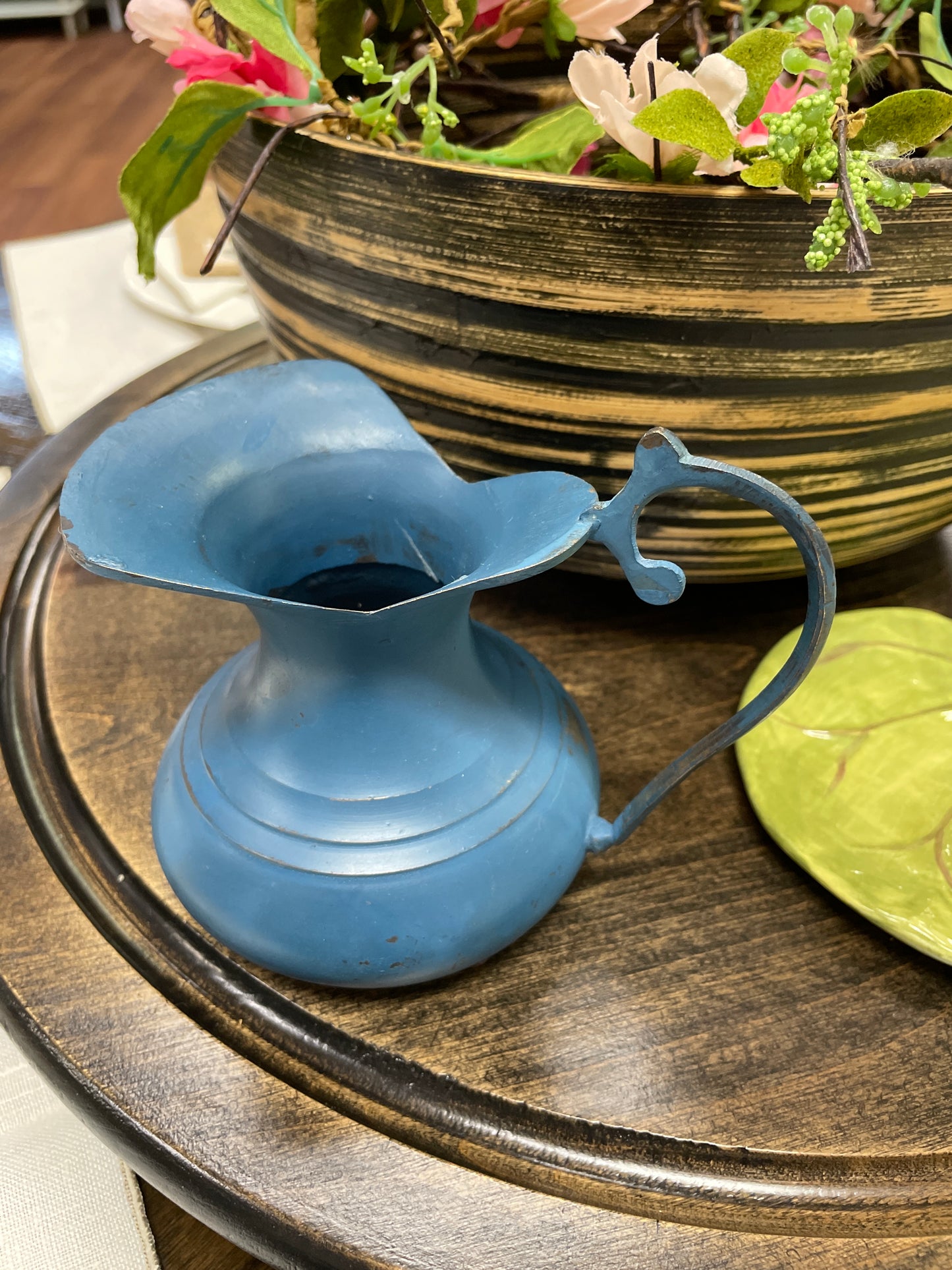 Brass Painted Vintage Pitcher