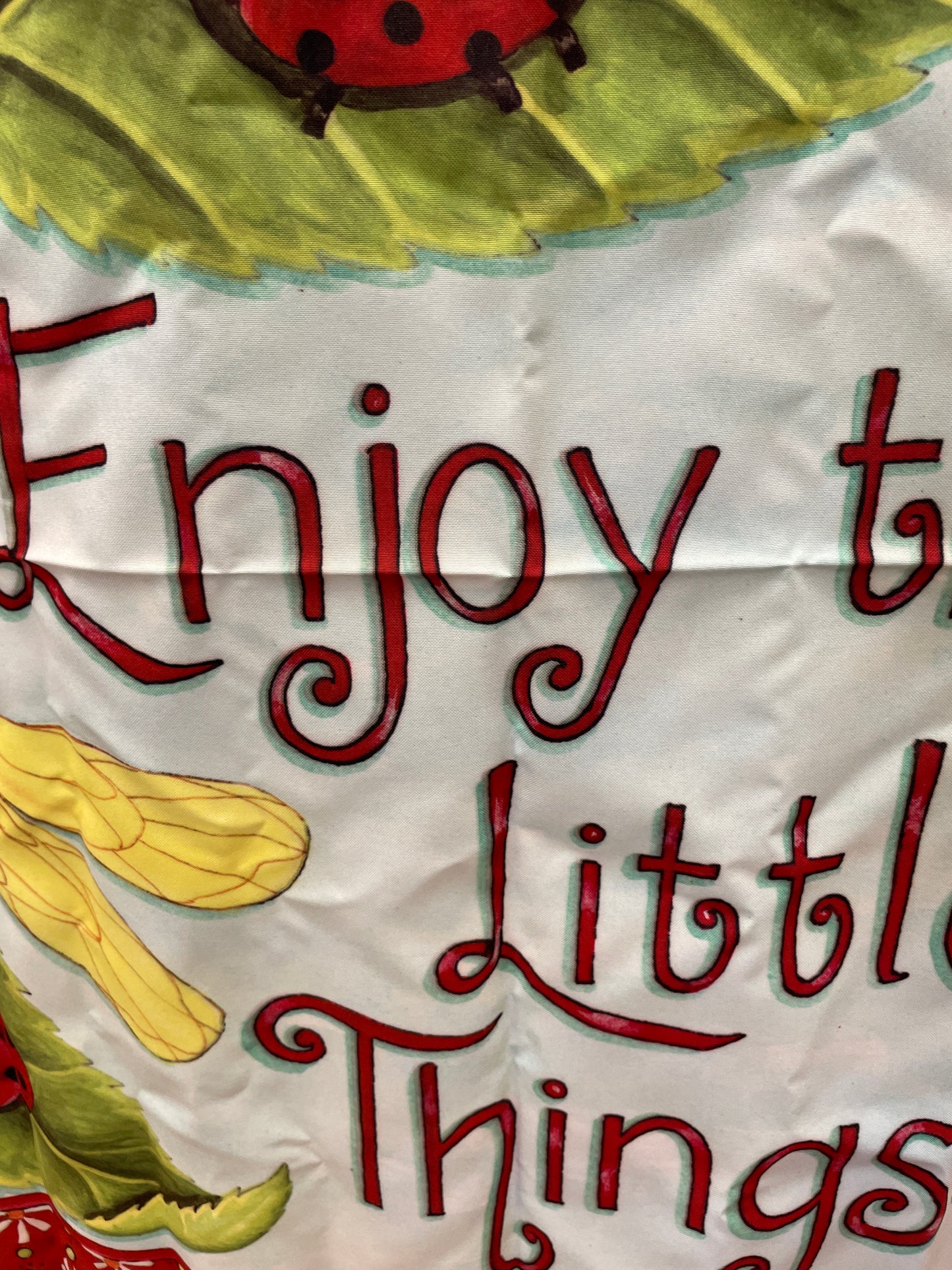 Enjoy the Little Things House Flag