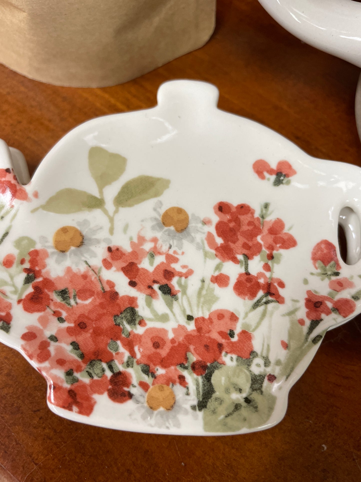 Floral Tea Bag Holder - Daisy