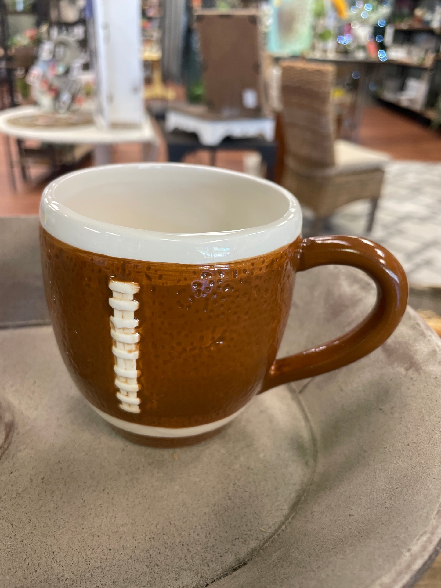12 oz. Football Fever Ceramic Mug