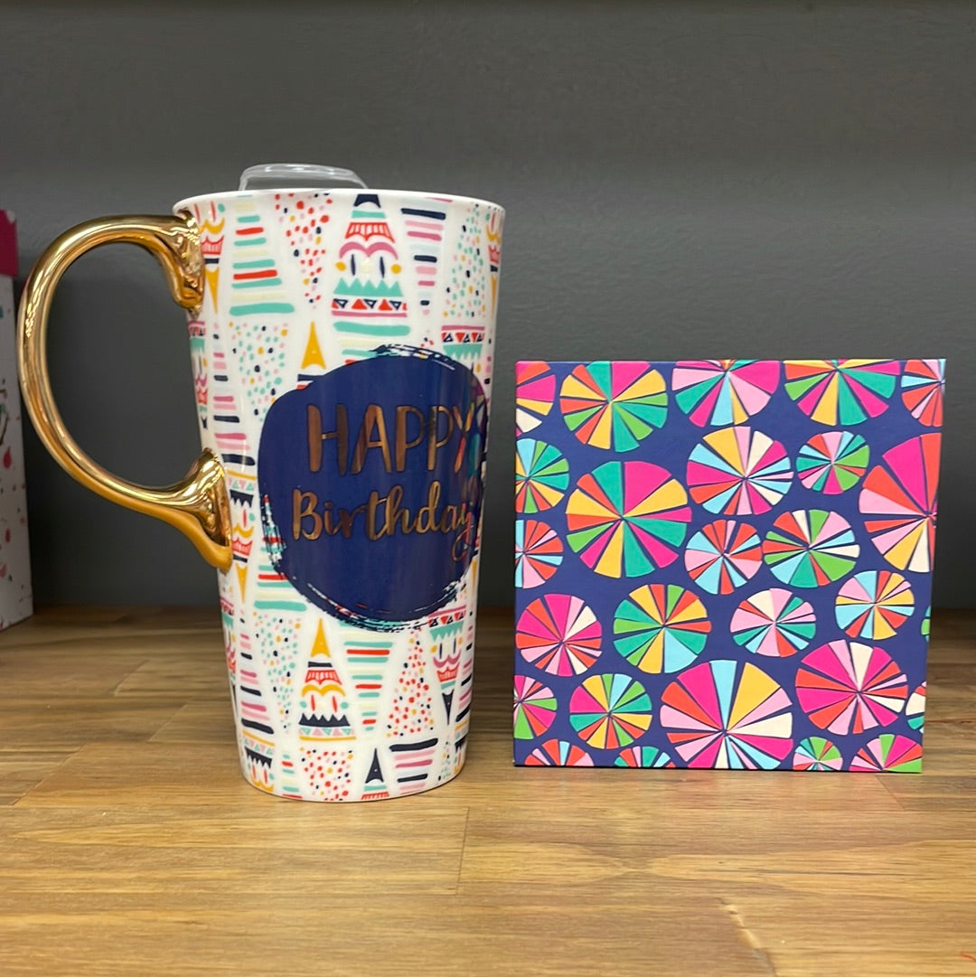 Ceramic BIRTHDAY Travel Cup w/gift box