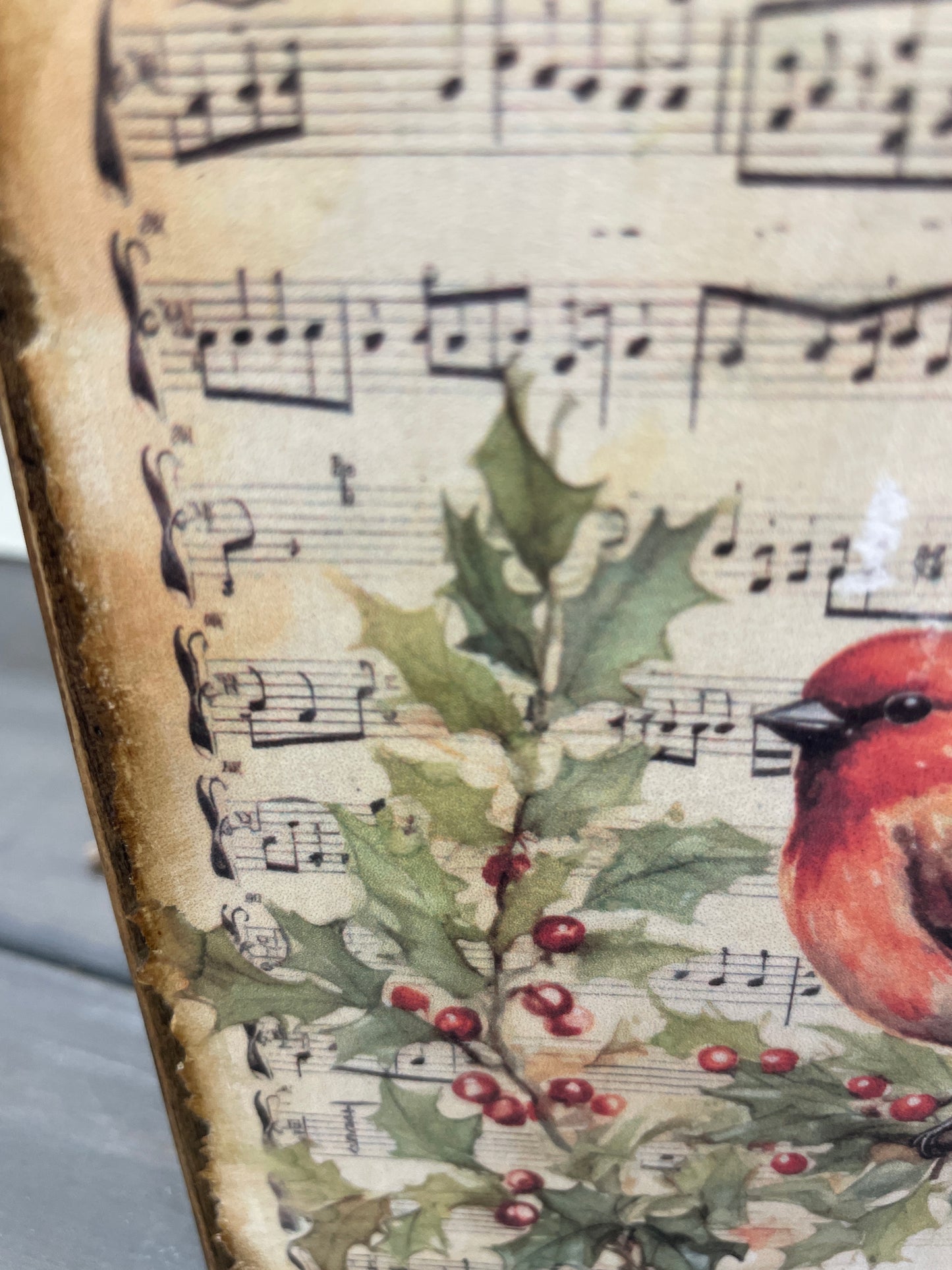 Cardinals Appear - wood block