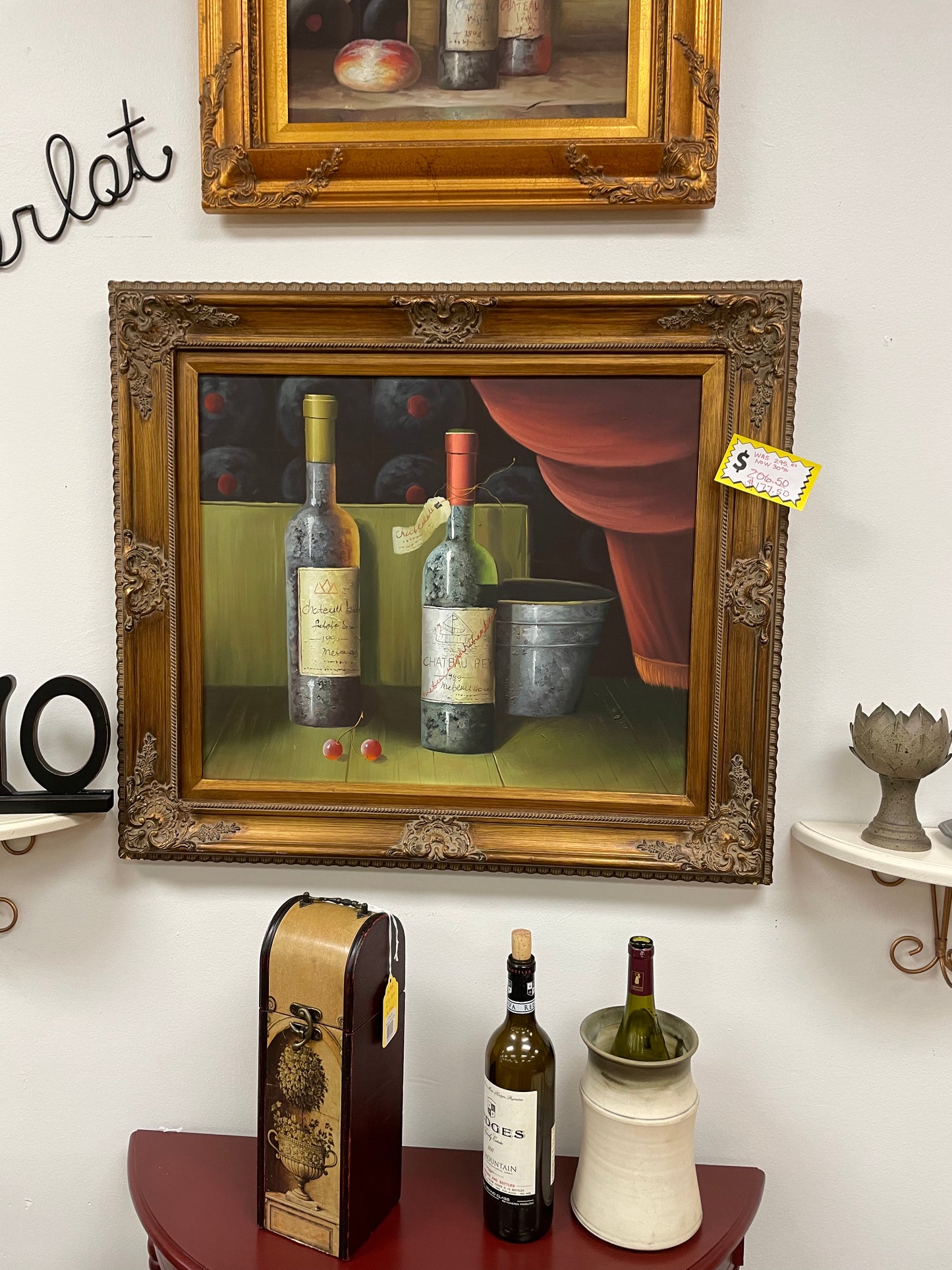 Art - Wine Oil Painting - Large