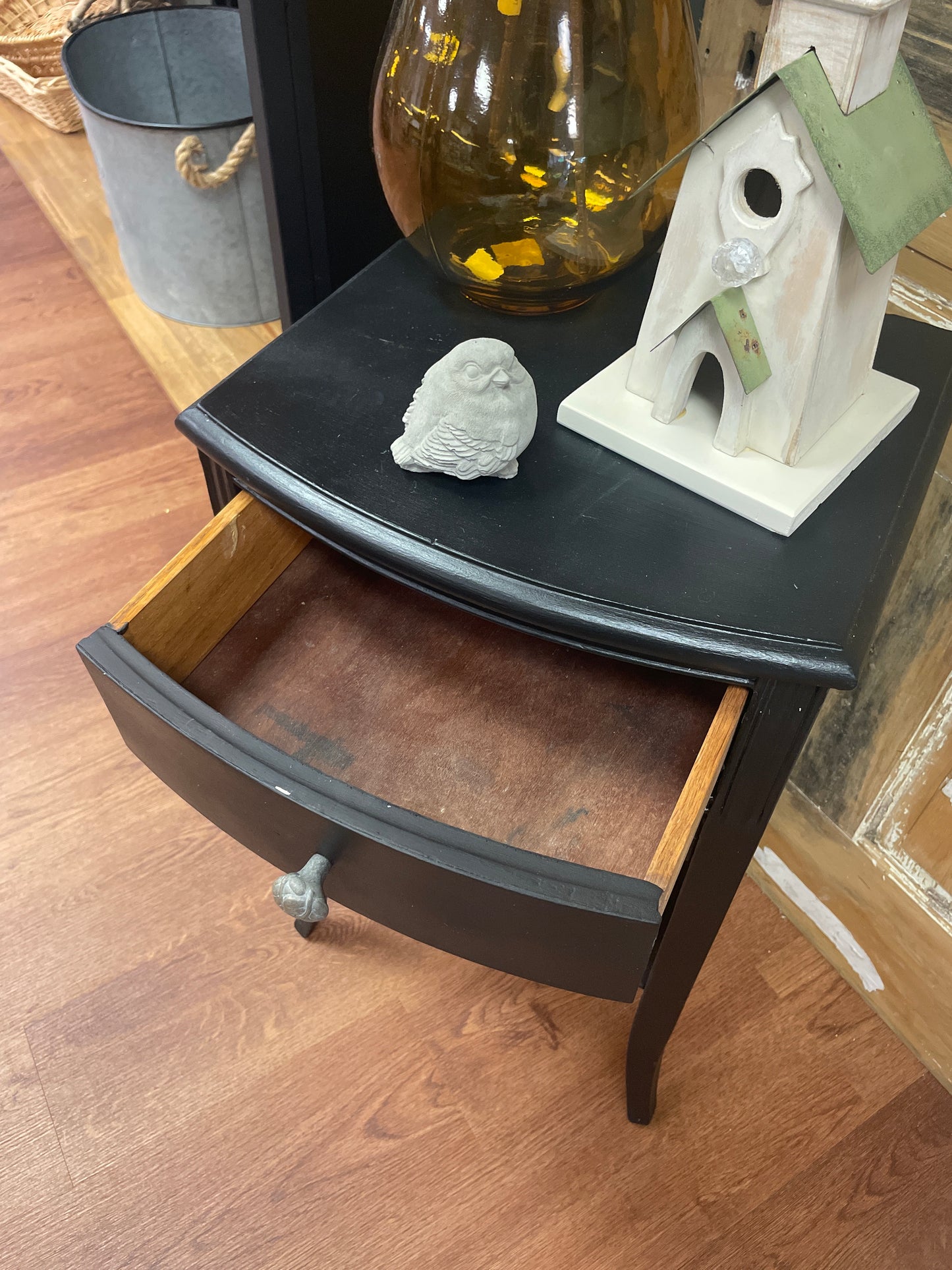 Black/wood Side table