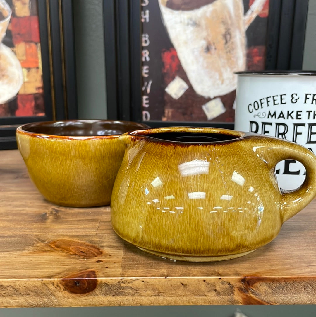 2 pc Russell Wright Chickry Sugar/Creamer