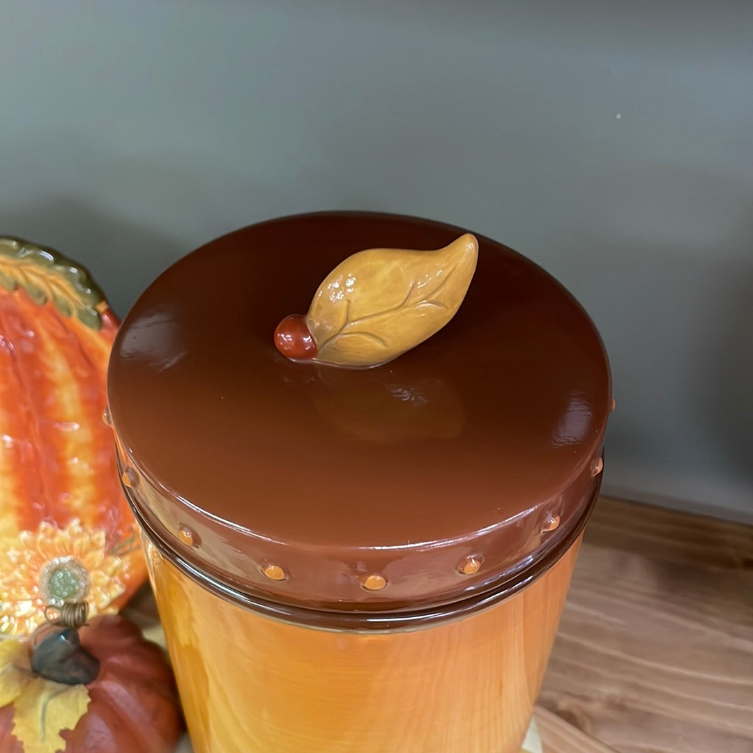 Acorn Topped Canister