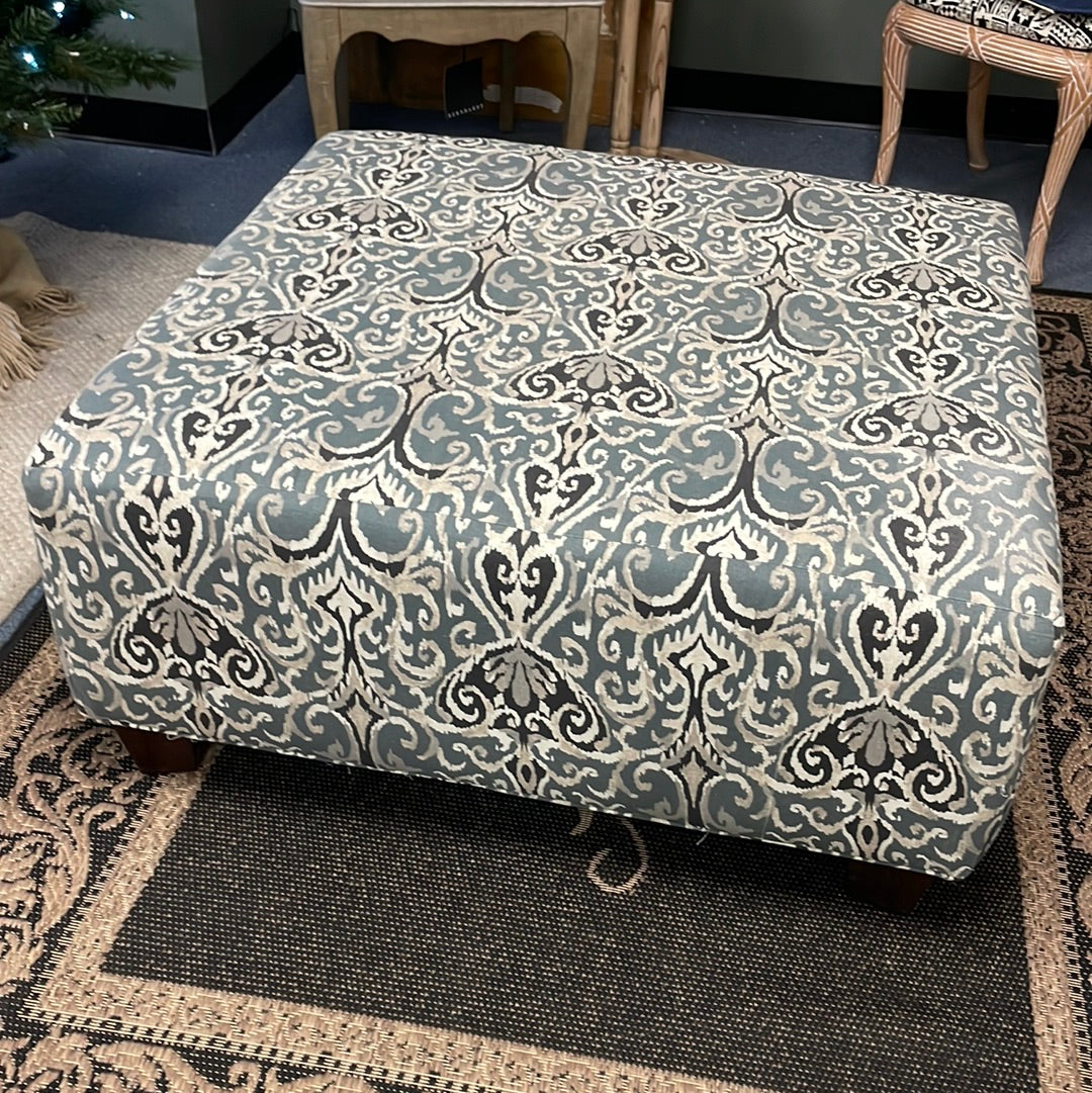 Upholstered Ottoman (cat eyes)
