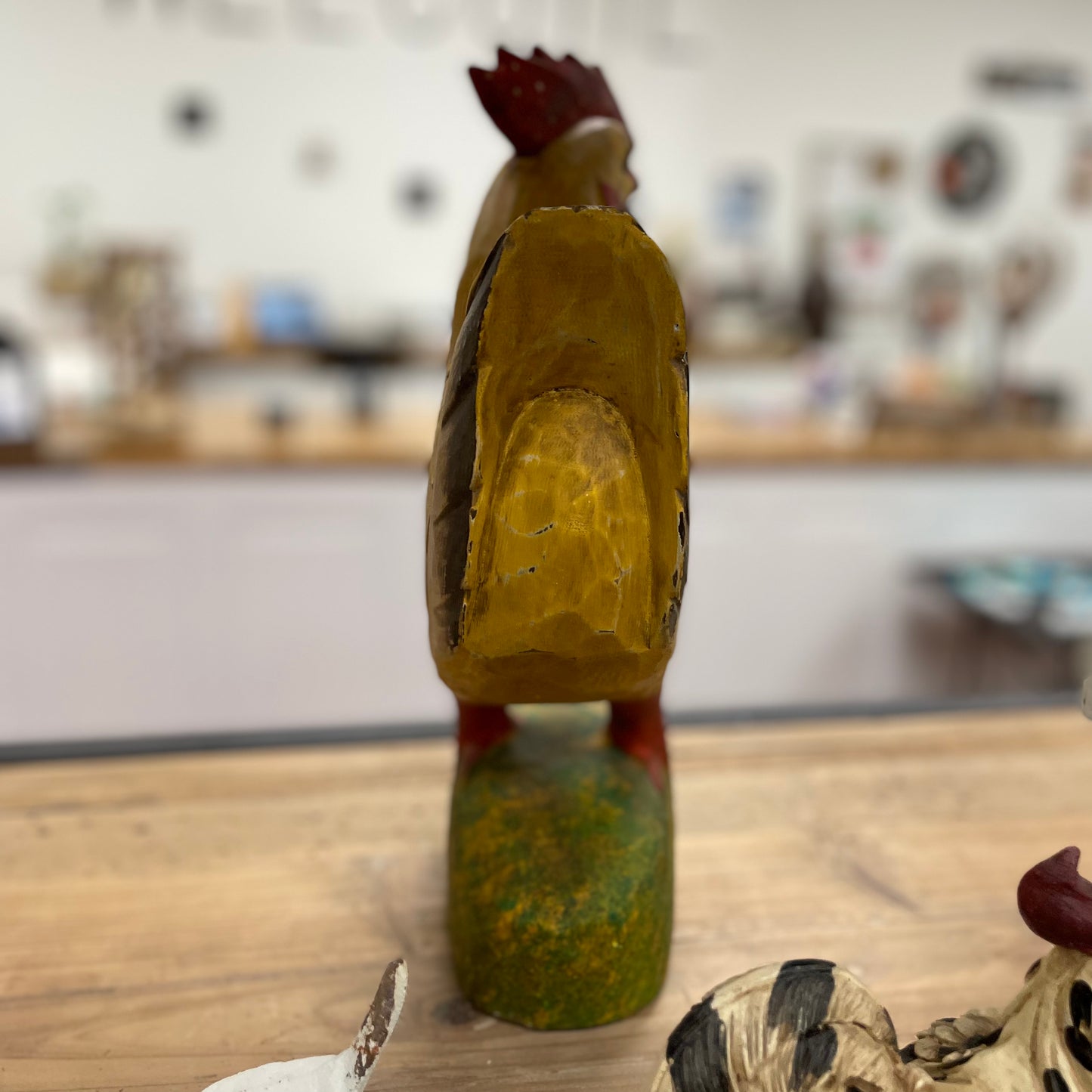 Wooden Hen - Yellow