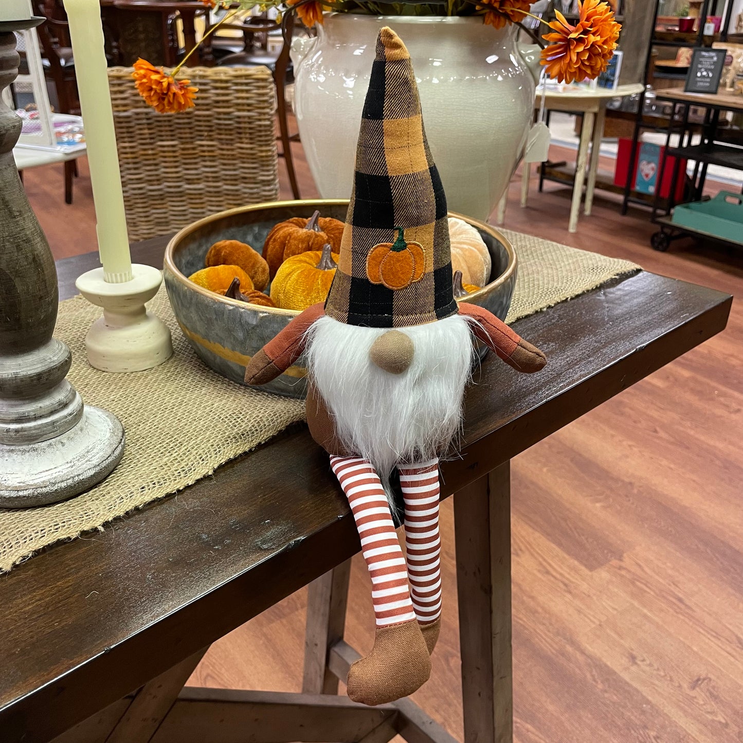 Fall Sitting Gnome