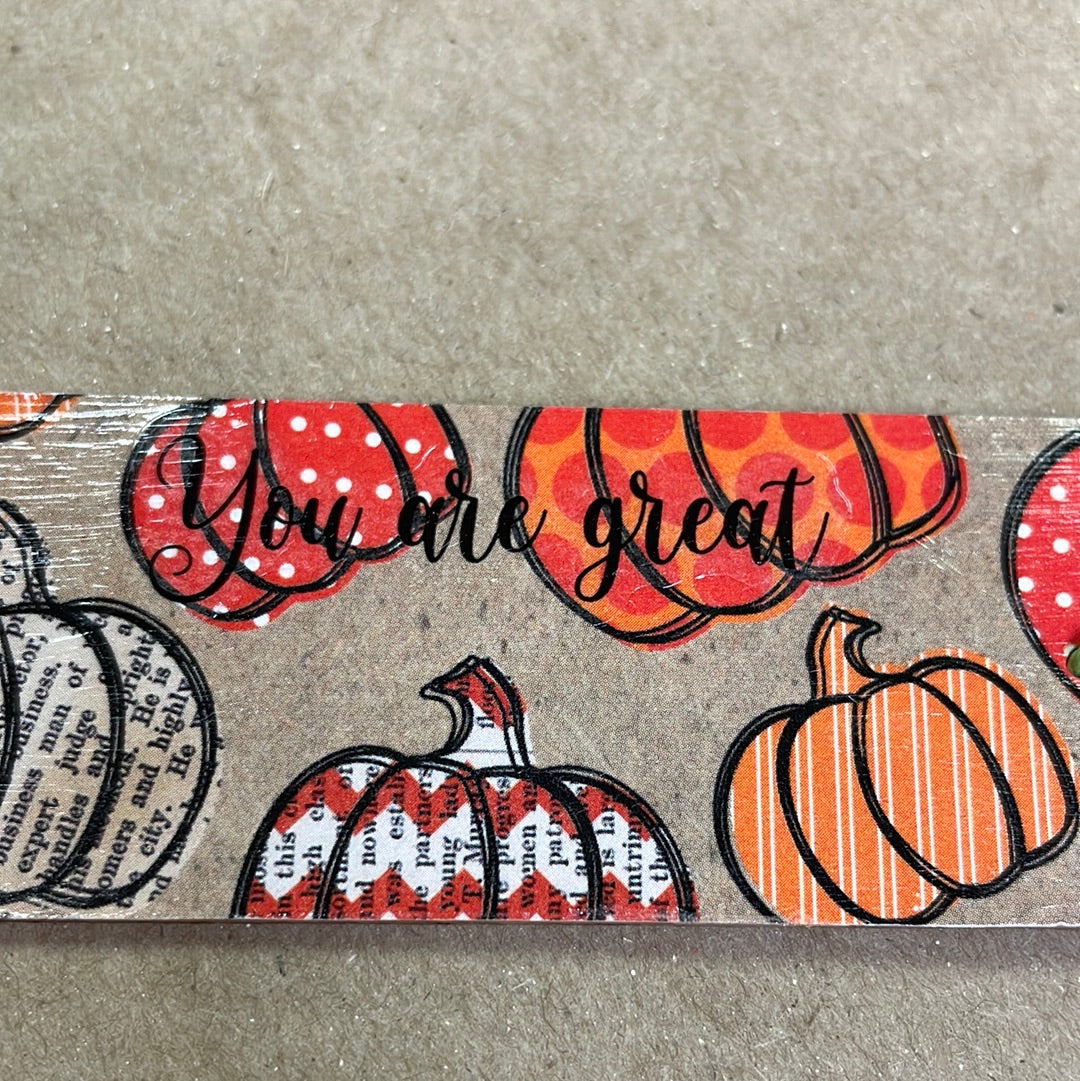 Fall Bookmarks w/ tassel