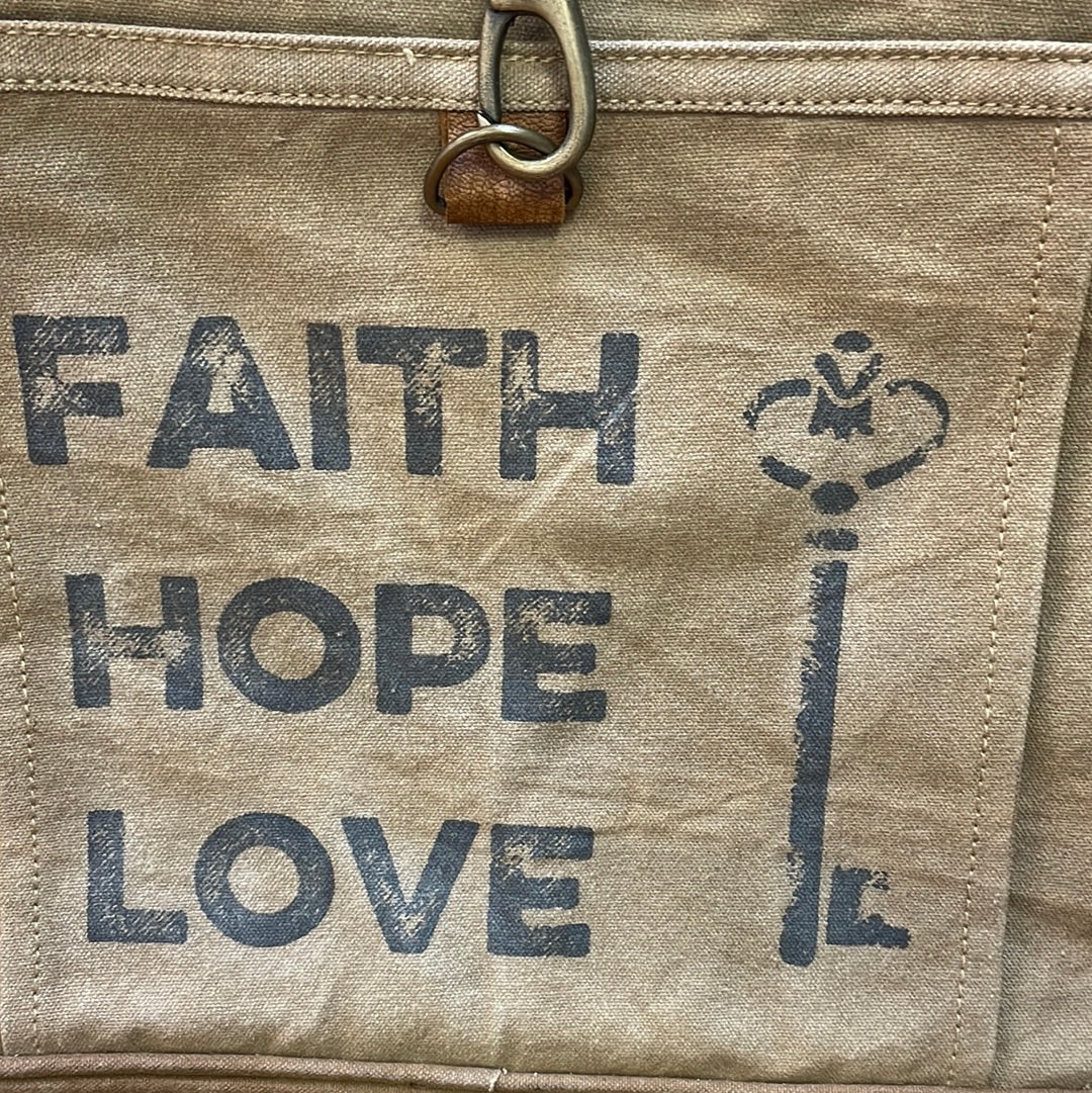 Faith Hope Fear Canvas Tote