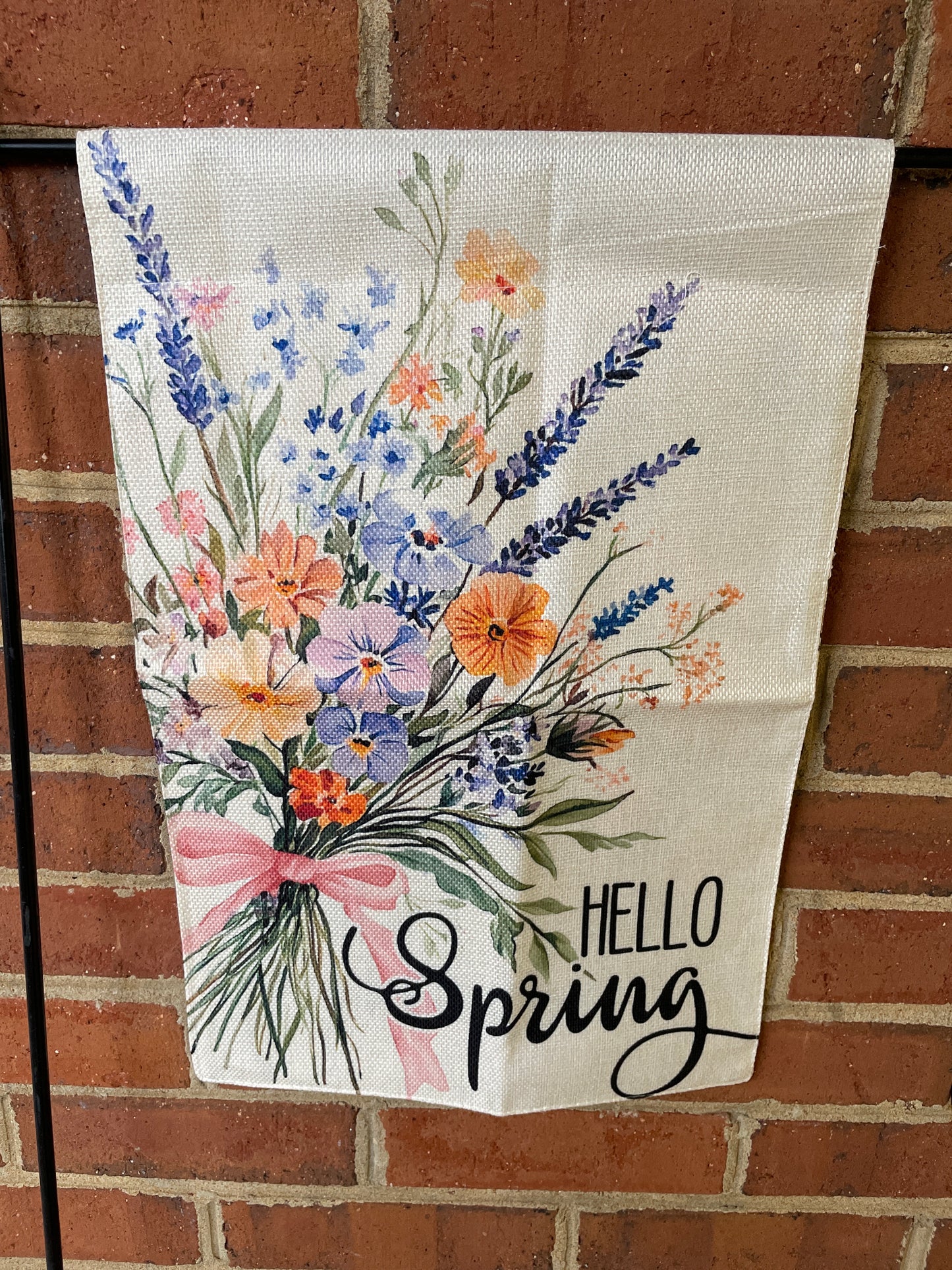 Garden Flag - Hello Spring Bouquet