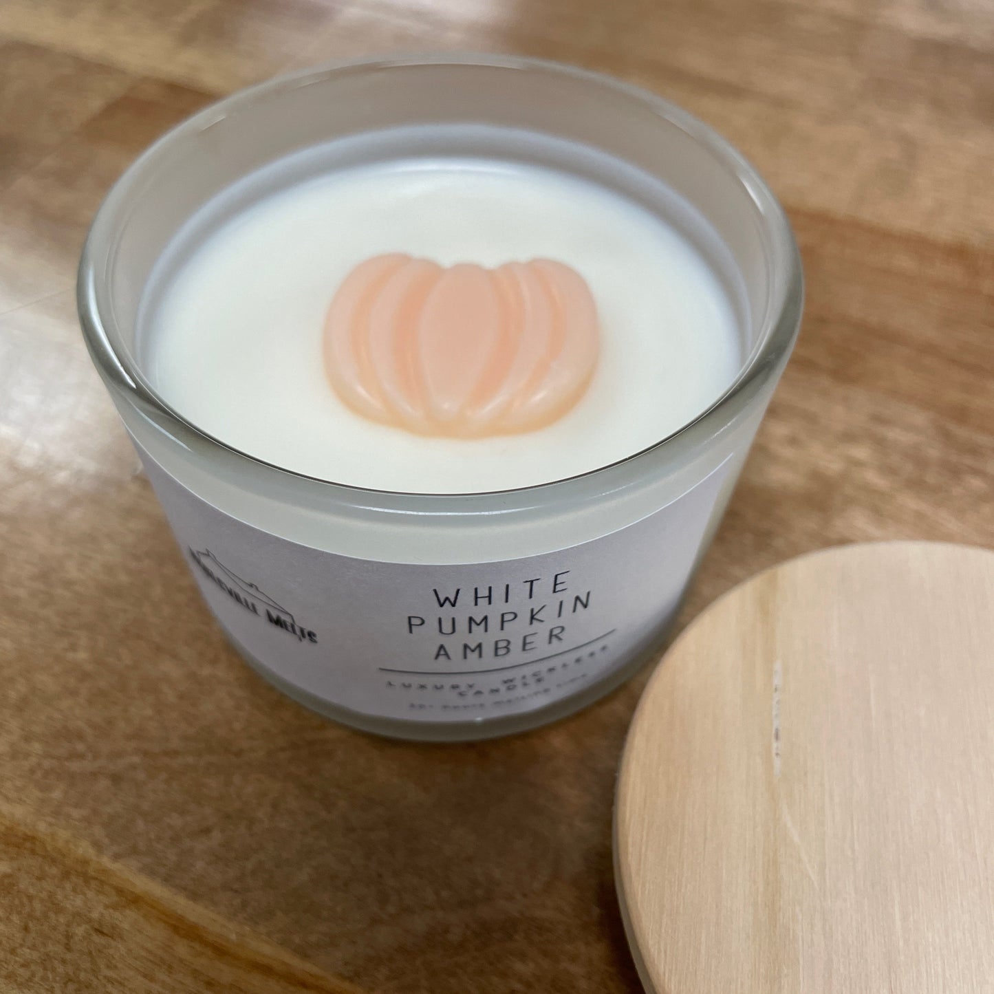 White Pumpkin Amber Jar