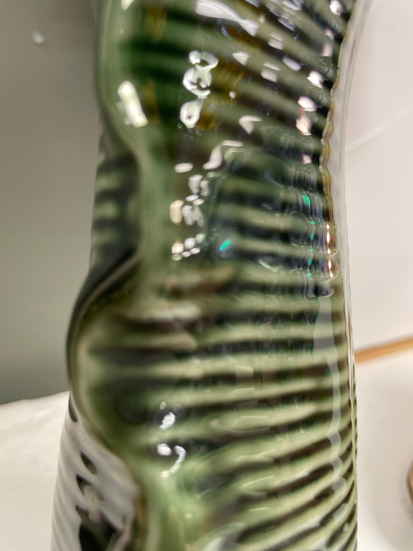 Green Leaf Vase
