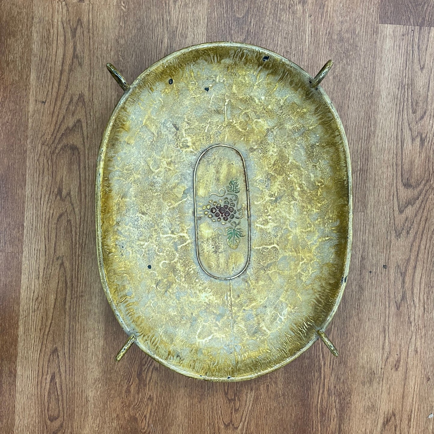 Mediterrean Grape Footed Tray