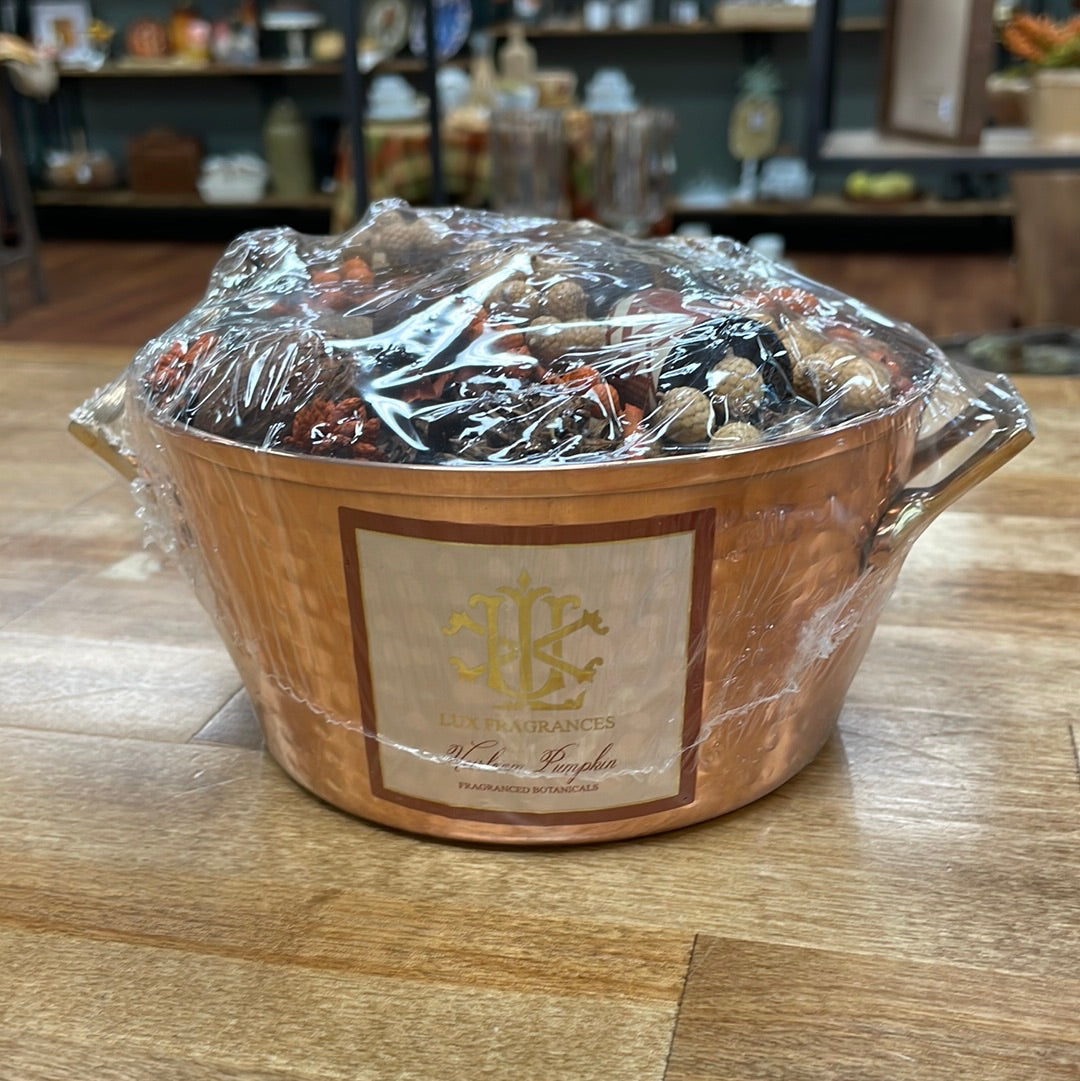 Heirloom Pumpkin Botanical in Copper Bowl