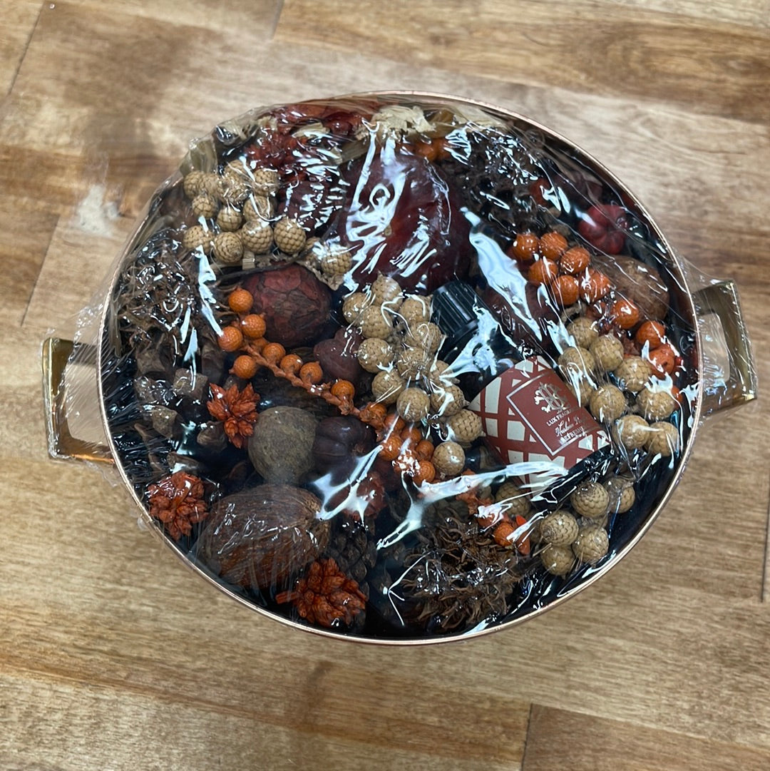 Heirloom Pumpkin Botanical in Copper Bowl