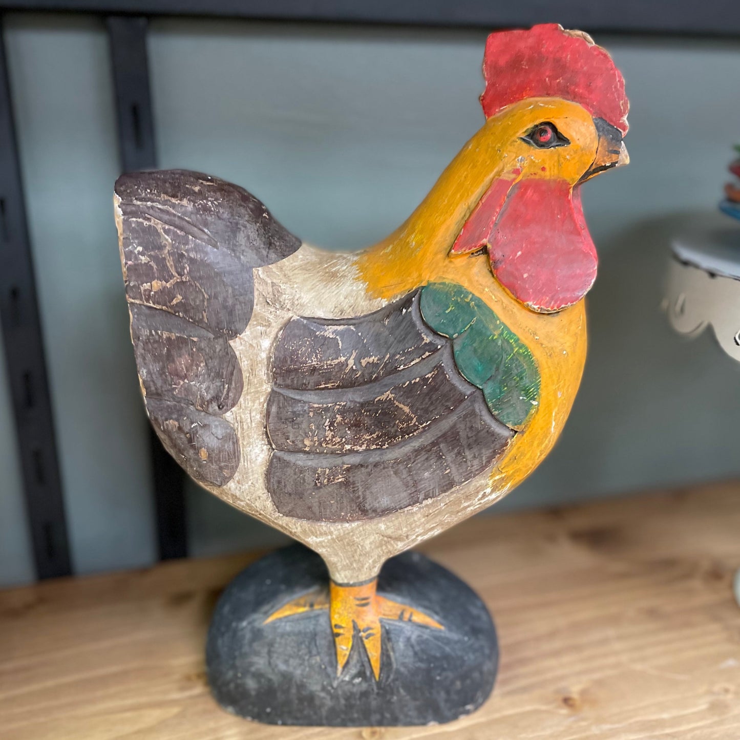 Wooden Hen - Red