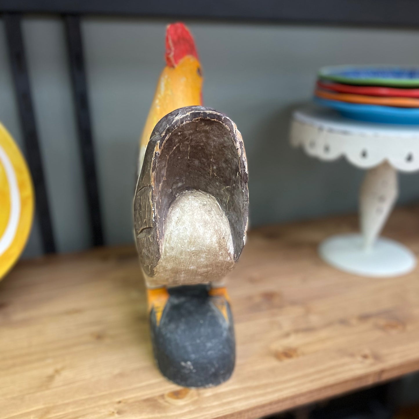 Wooden Hen - Red