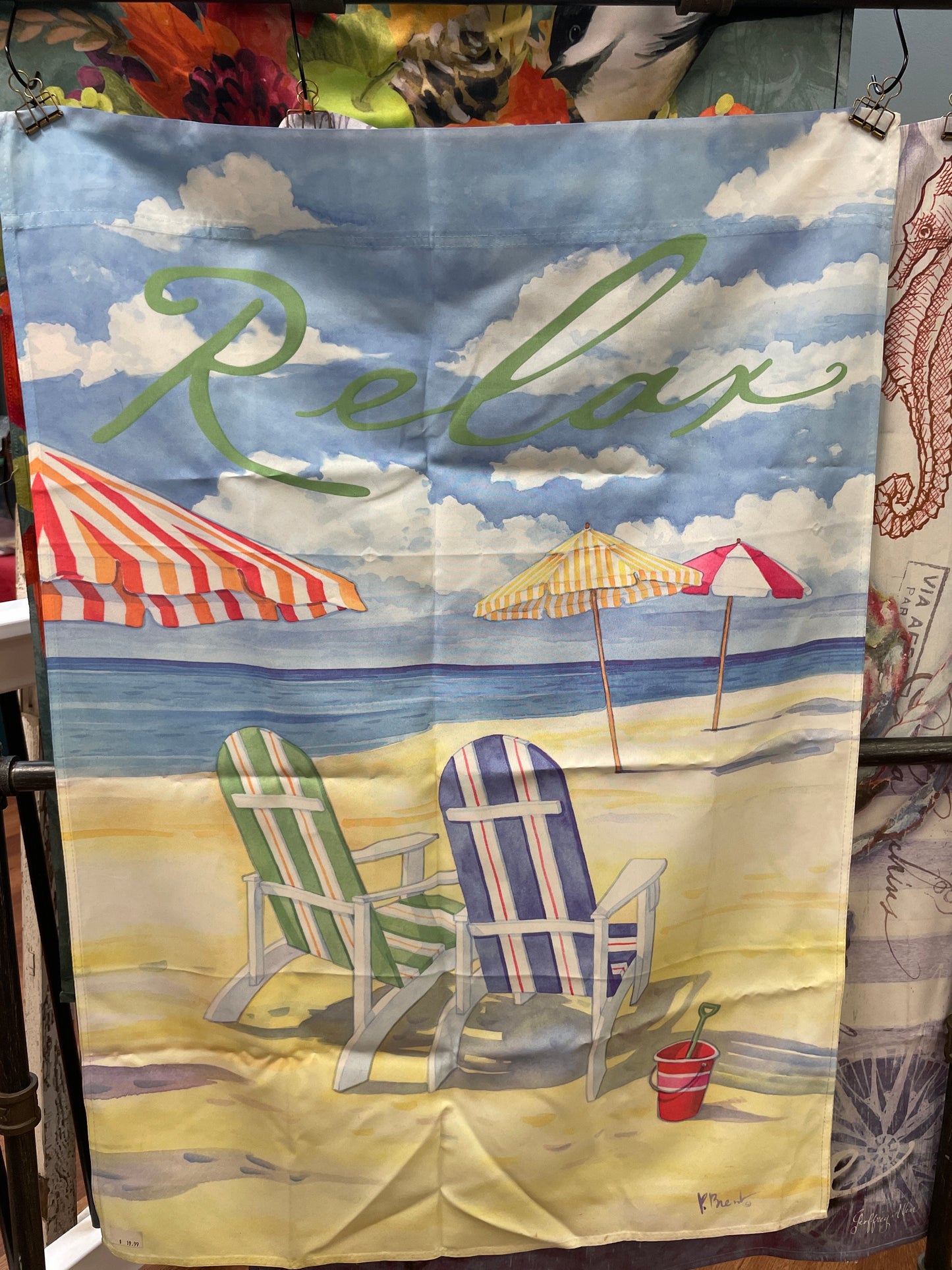 Relax Beach House Flag