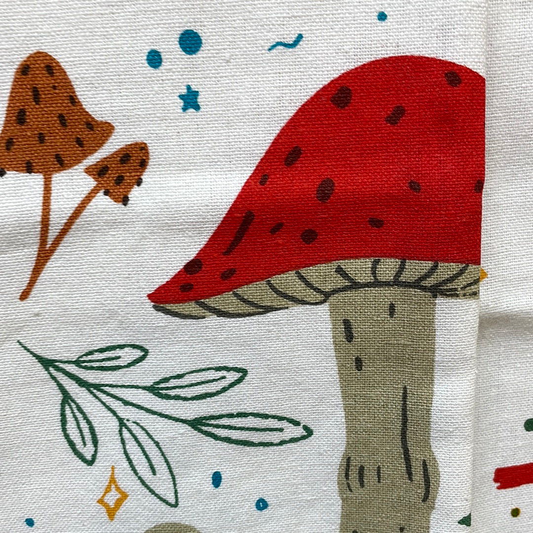 Mushroom - tea towel