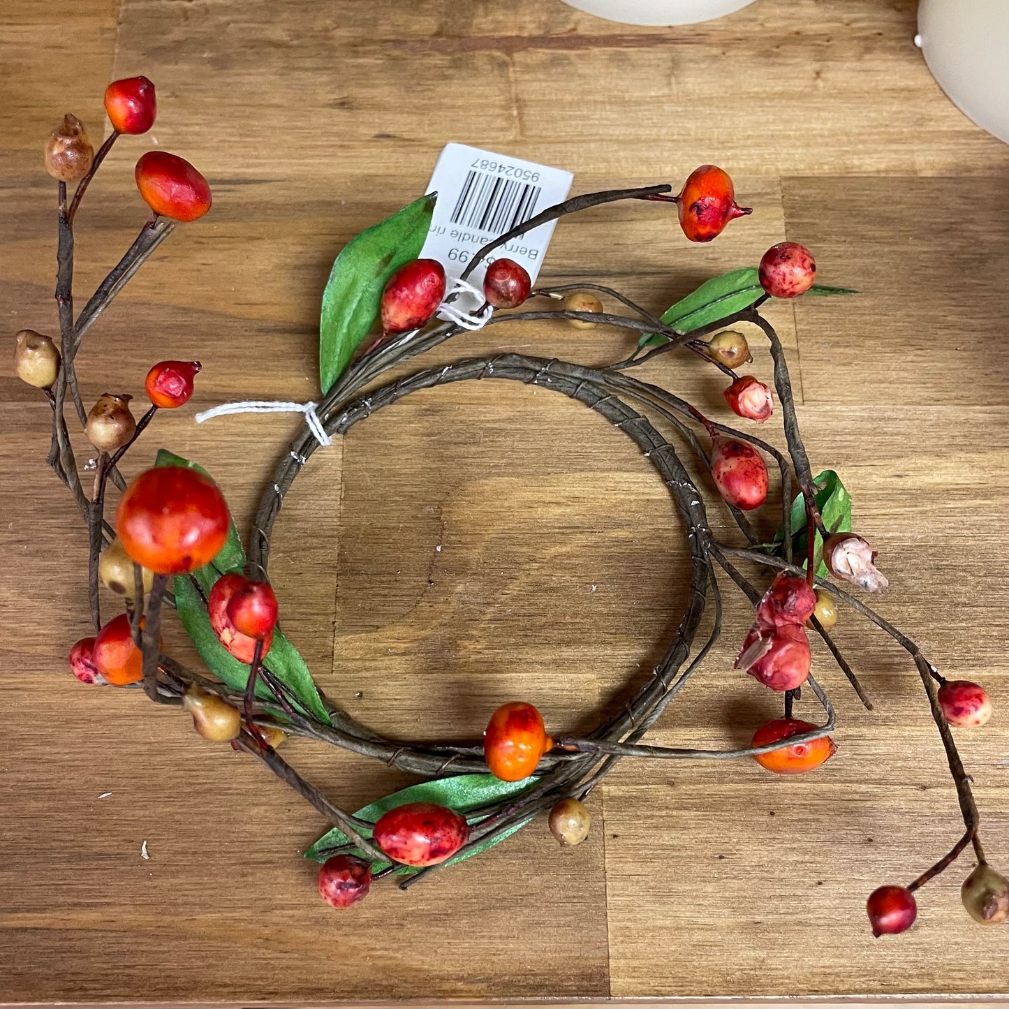 Berry candle ring
