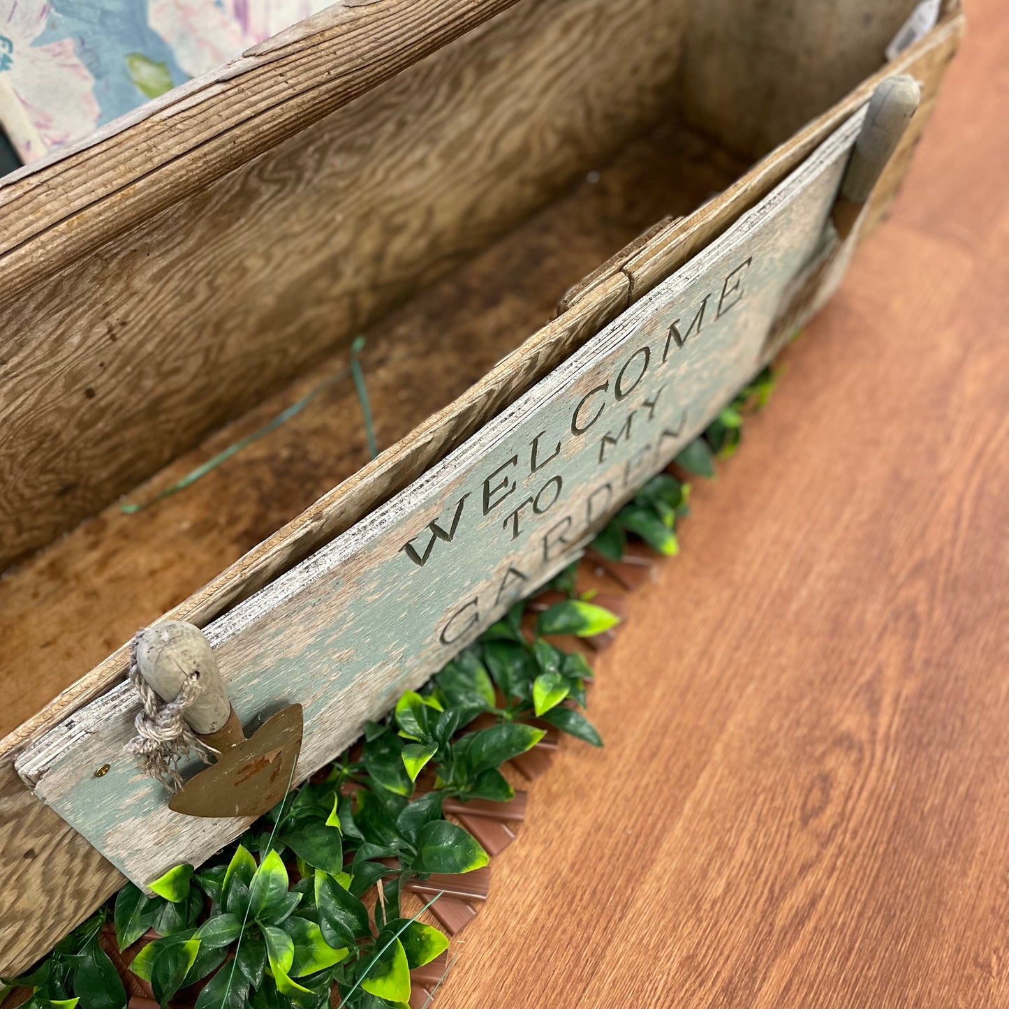 Wooden Garden Toolbox