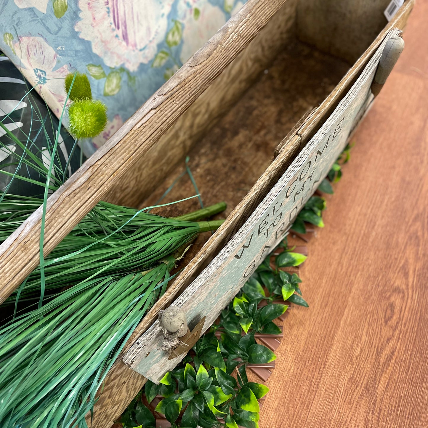 Wooden Garden Toolbox