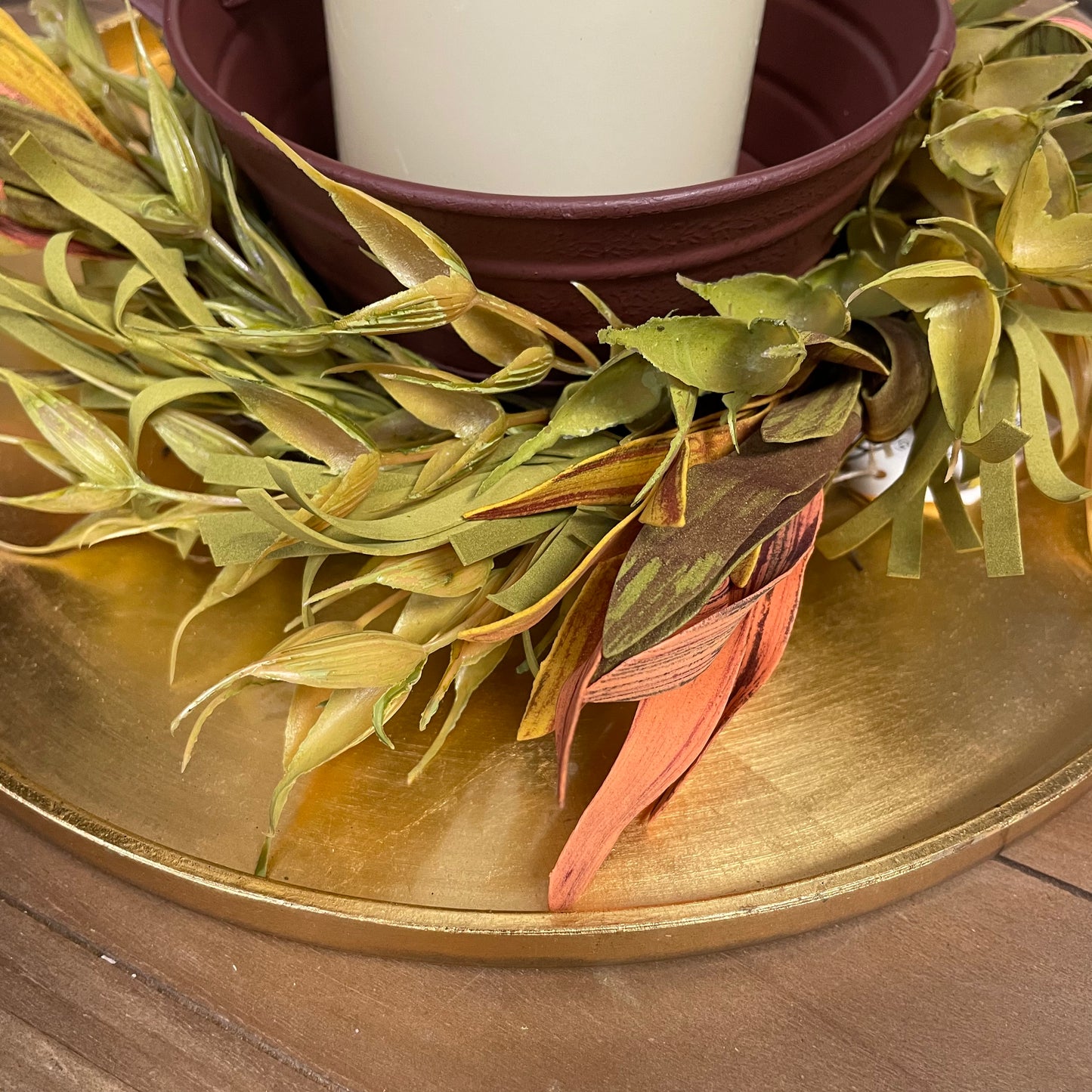 Faux Fall Candle Ring
