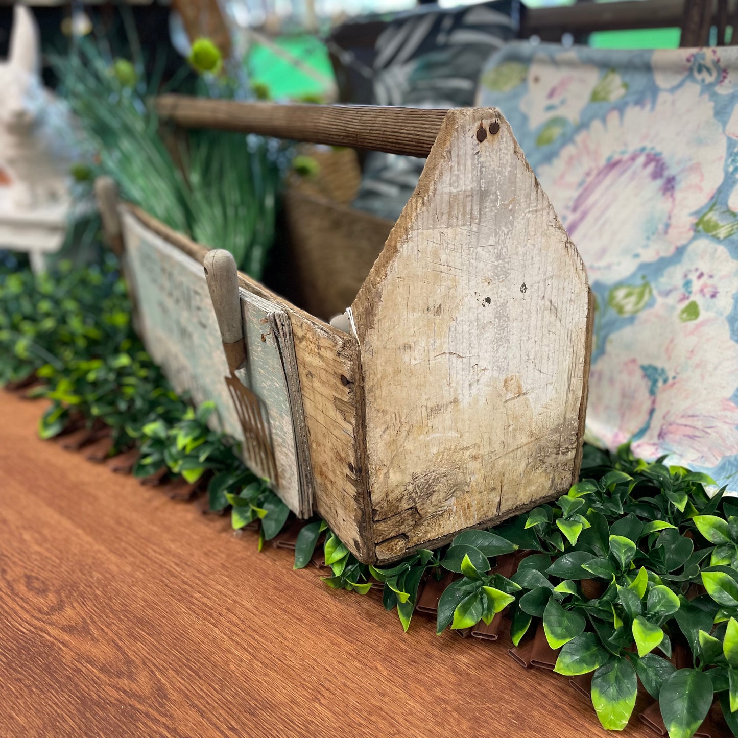 Wooden Garden Toolbox