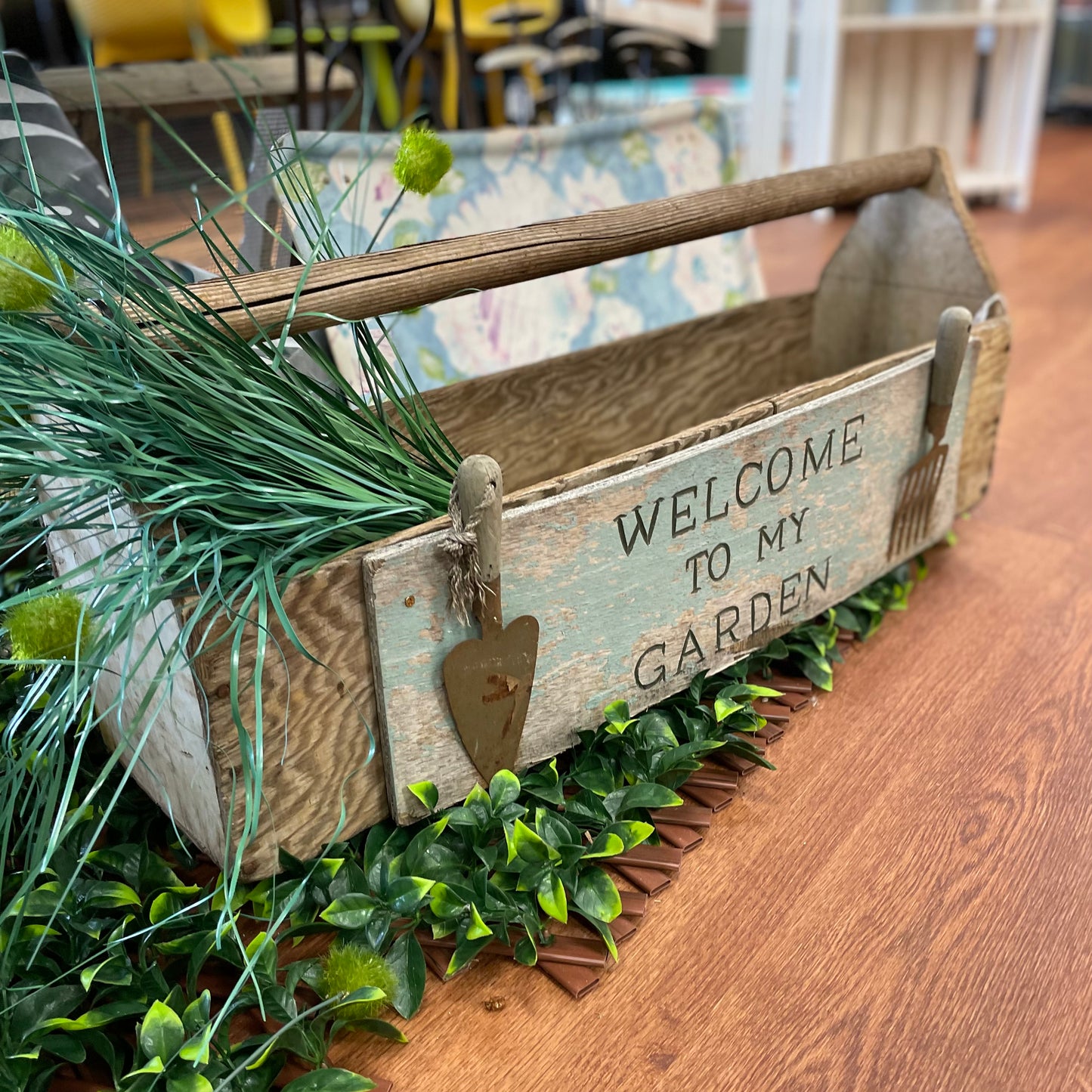 Wooden Garden Toolbox